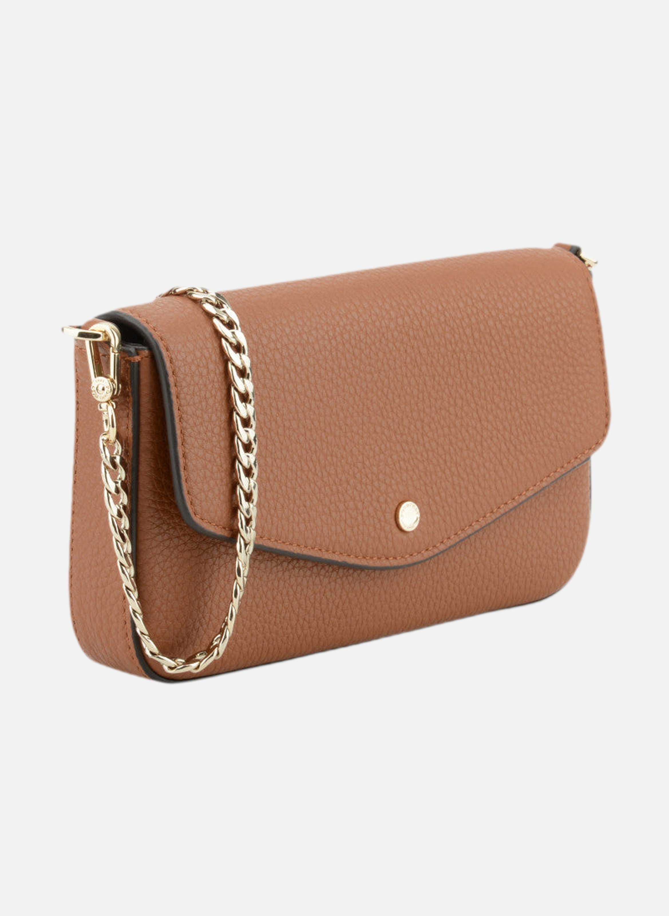 Club | bandoulière de sac en toile coton POURCHET Marron