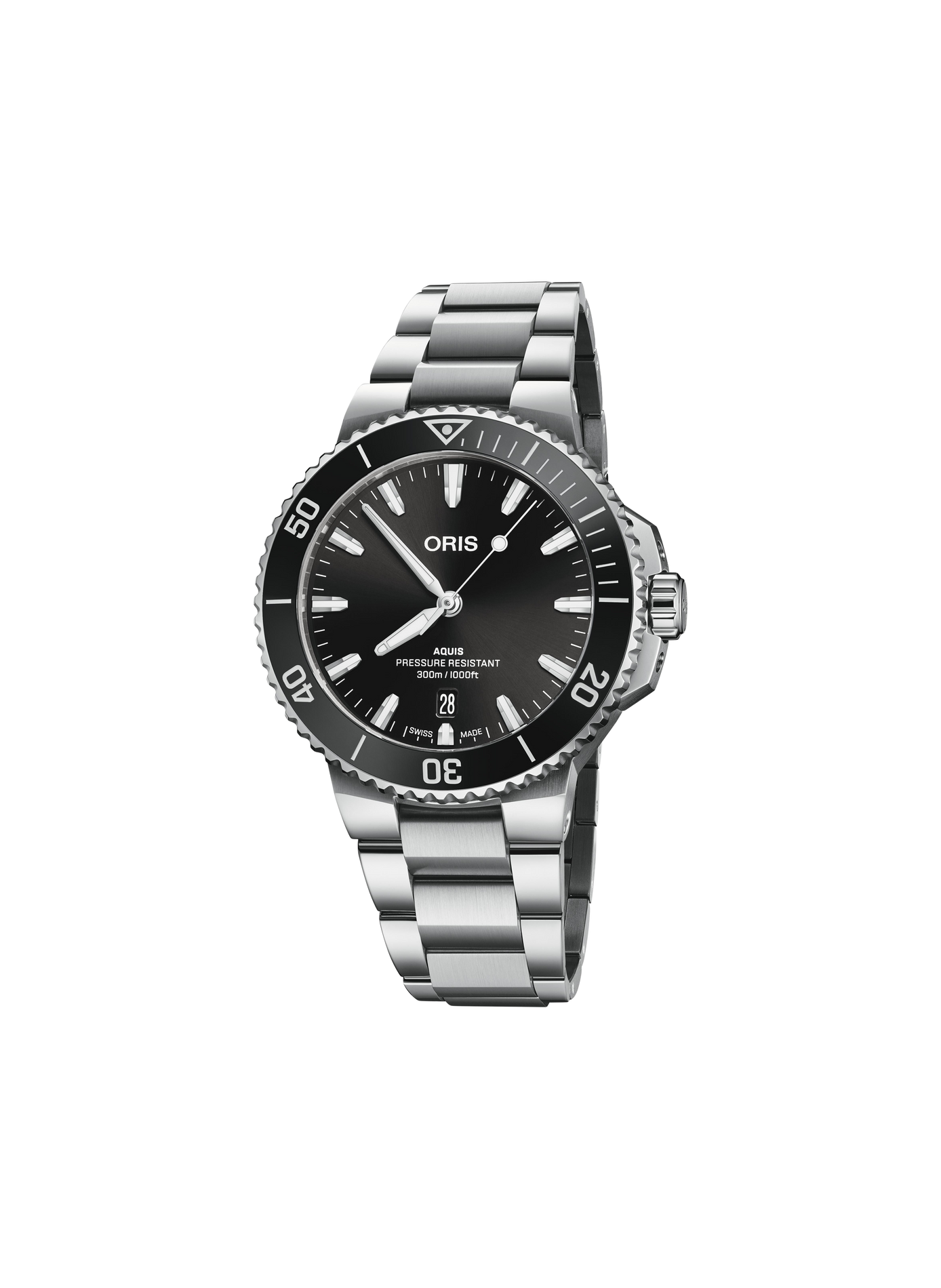 Montre automatique Oris Aquis Date en acier inoxydable ORIS Noir