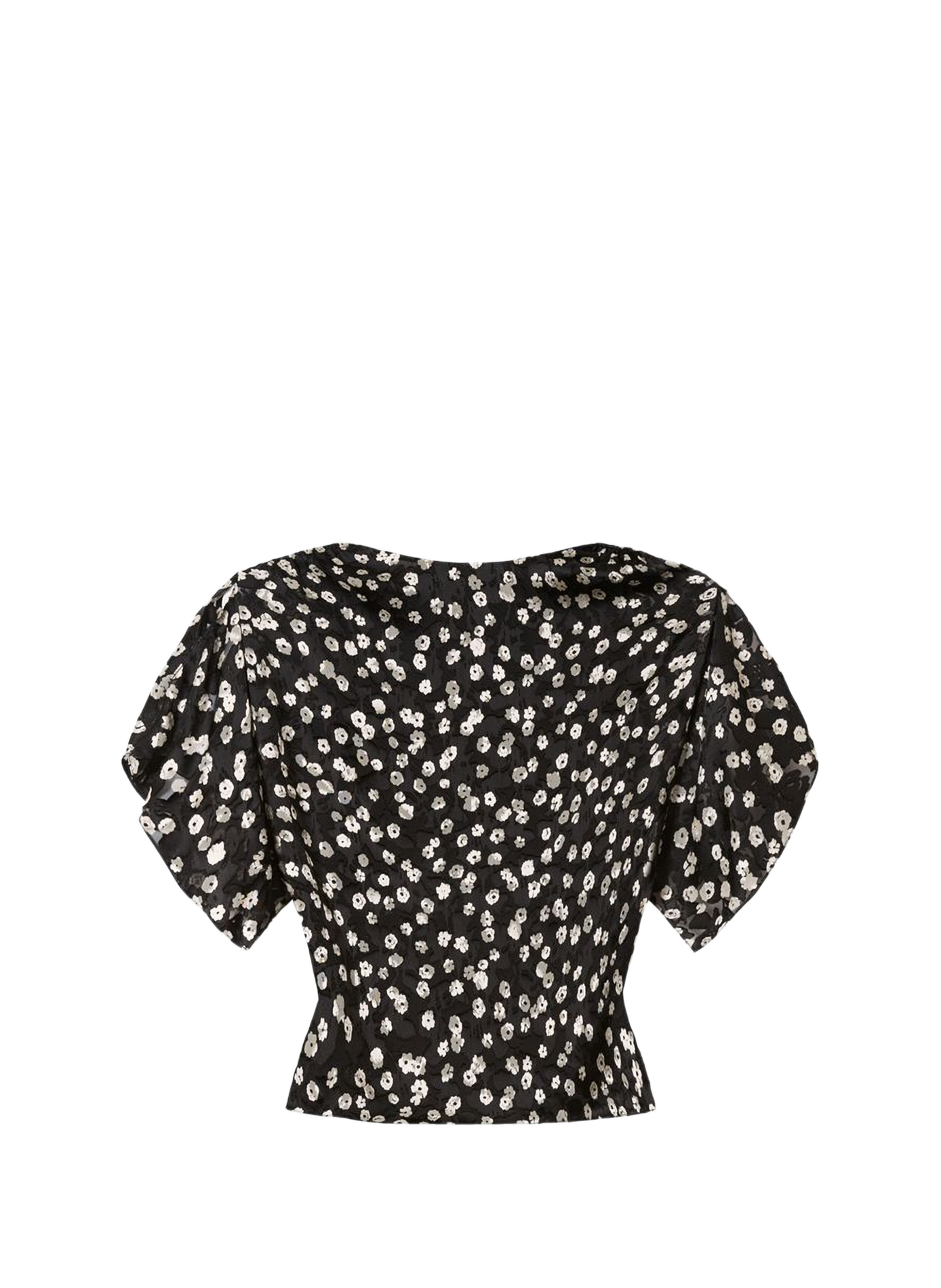 Top Hervane en soie imprimée ISABEL MARANT Noir