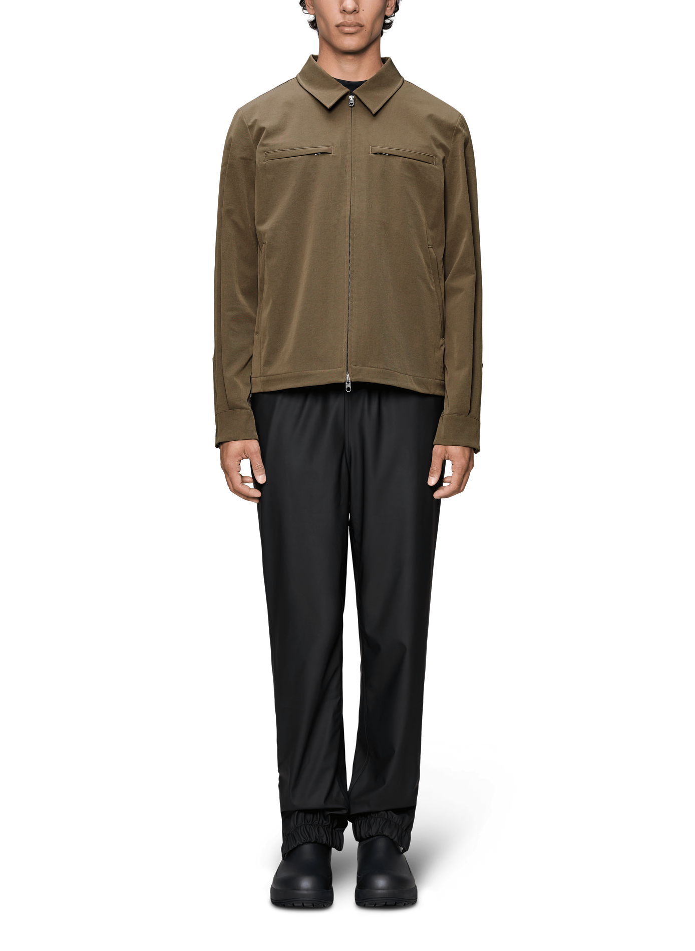 Blouson zippé RAINS Marron