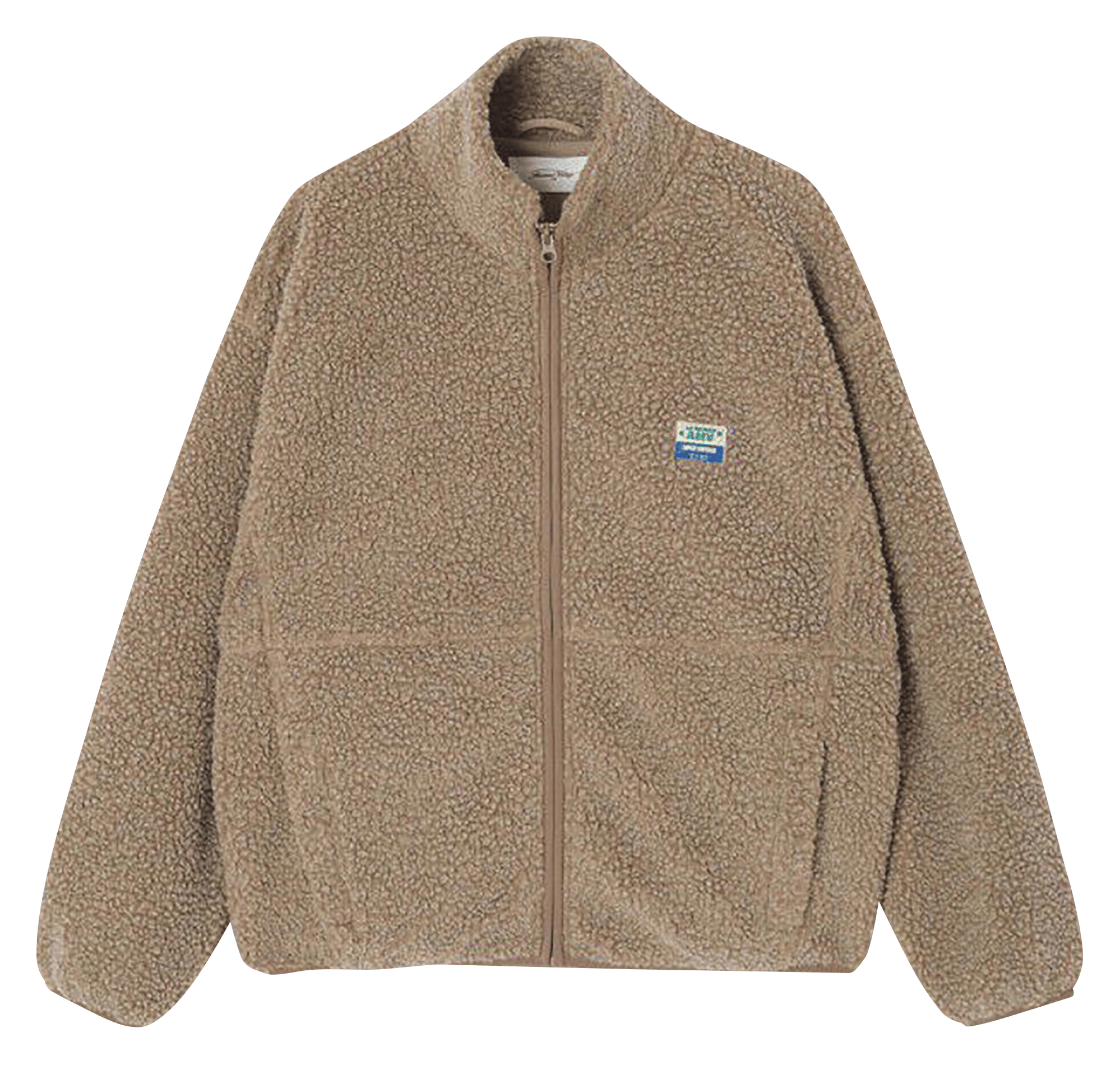 Veste ample zippée à col montant polaire hoktown  Muscade chine