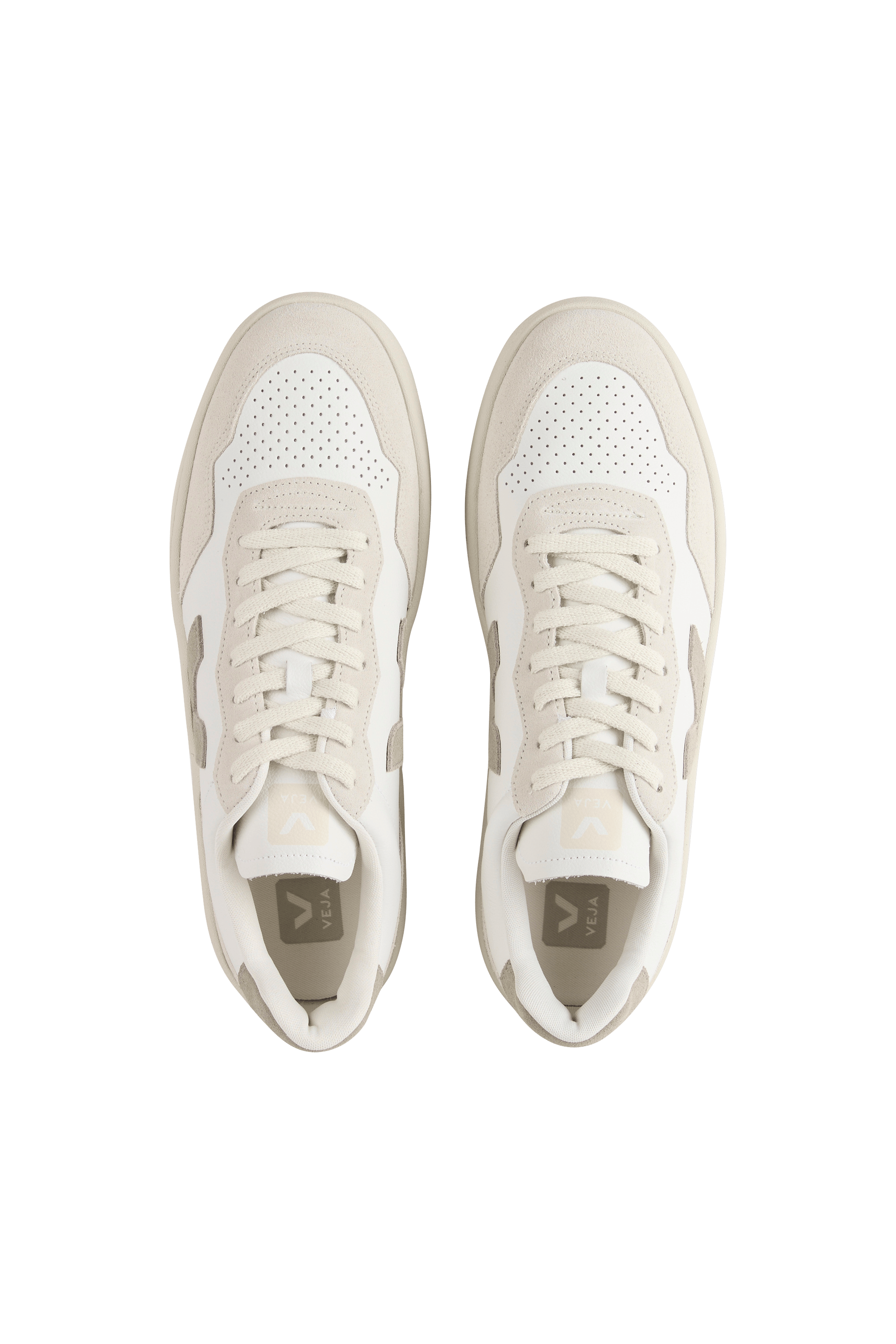 Baskets V-90 en cuir  VEJA Blanc