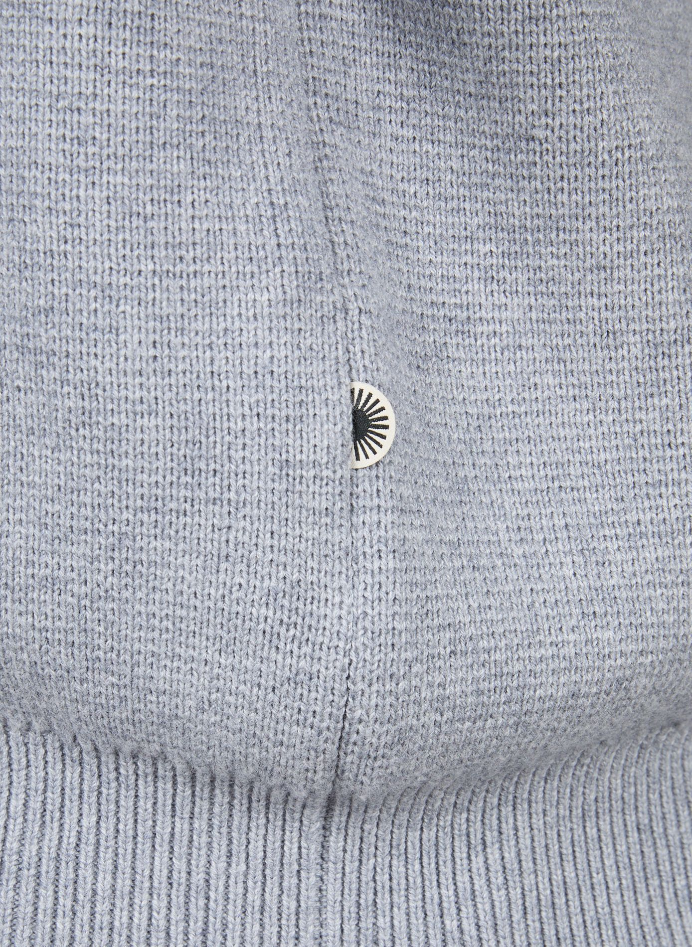 Pull polo oversize en laine mélangée THINKING MU Gris