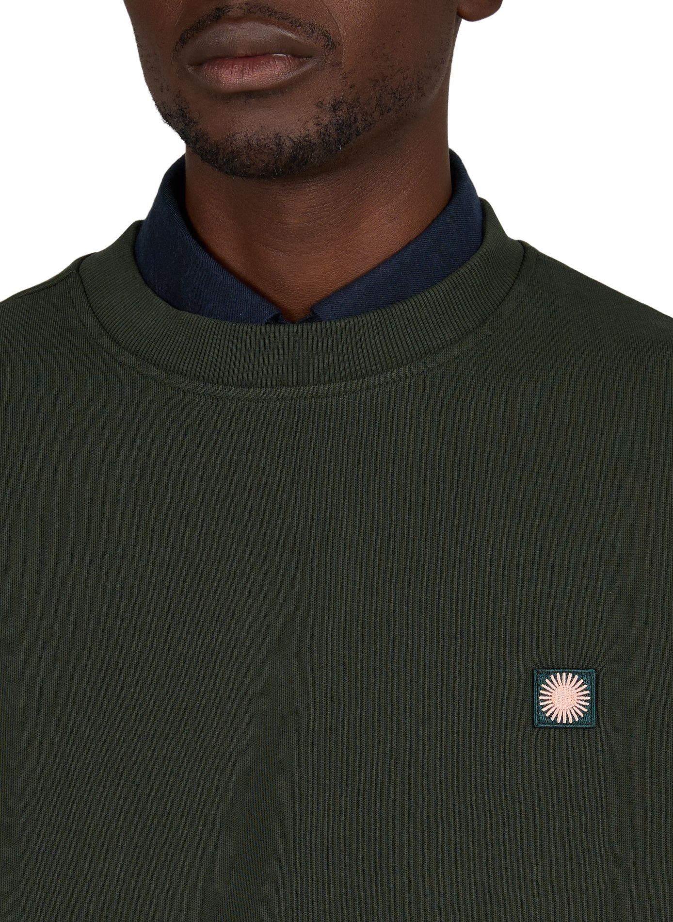 Relaxed cotton Leon sweatshirt THINKING MU Green