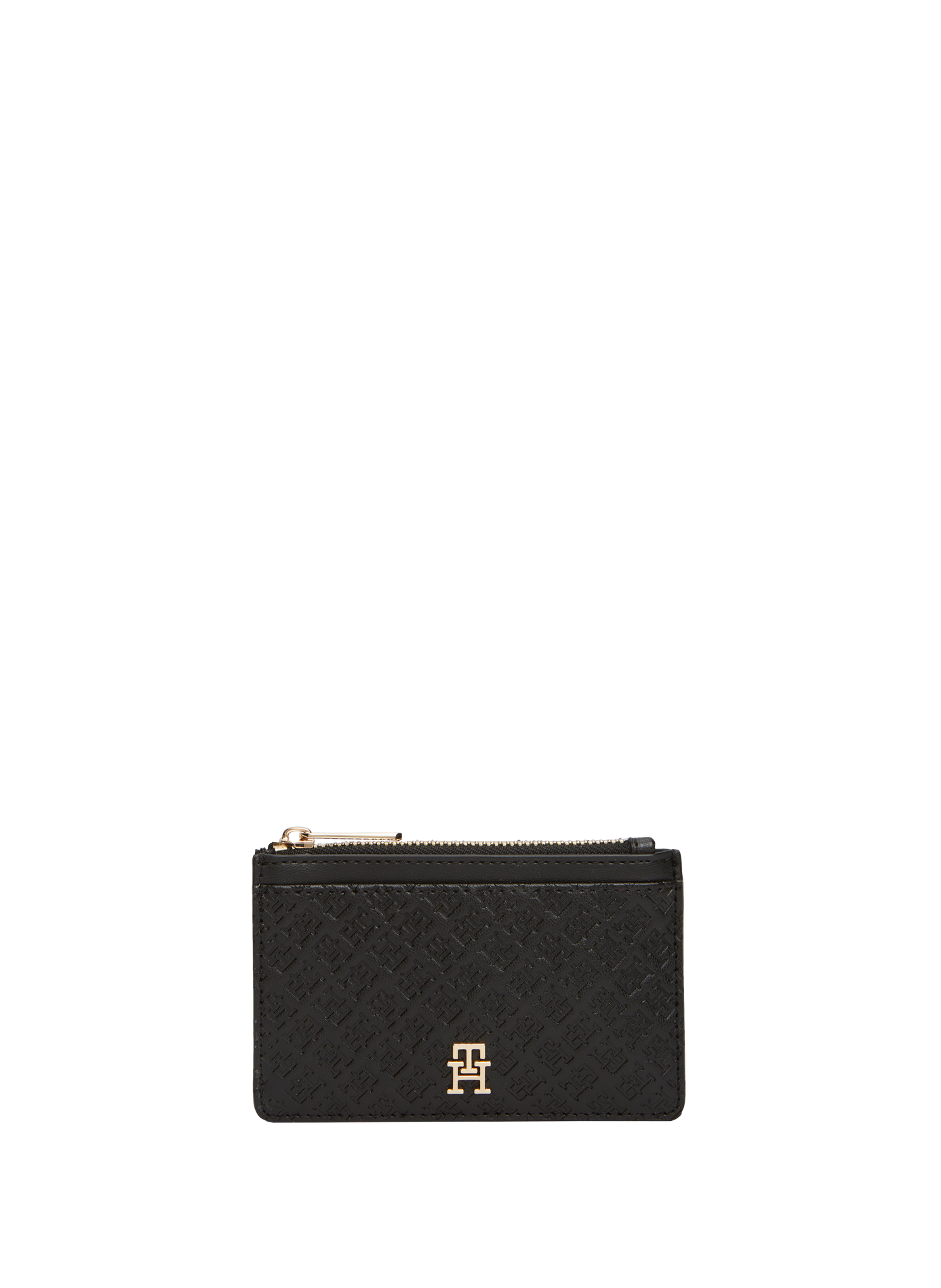 Plain zipped cardholder TOMMY HILFIGER Black