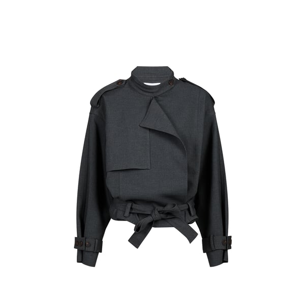 Veste courte ceinturée Veste courte ceinturée