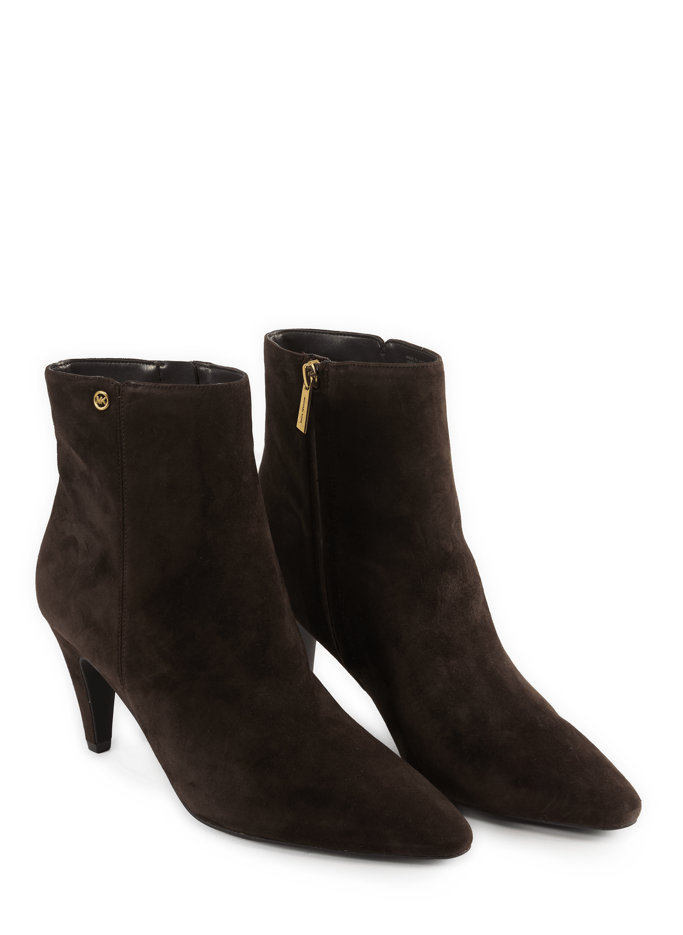 Daniela zip-up suede leather ankle boots MICHAEL KORS Brown