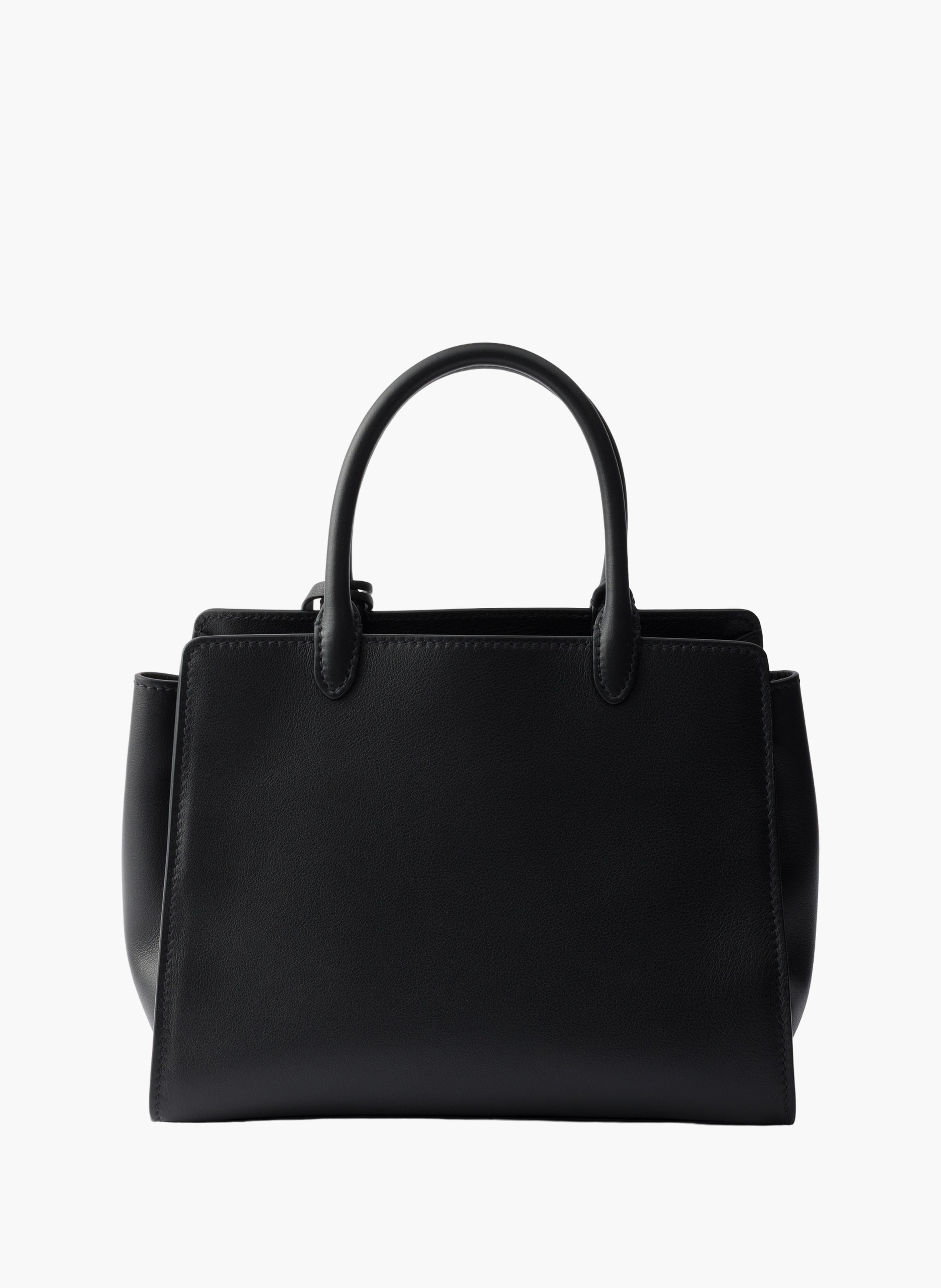 Sac à main prada prelude en cuir de taille moyenne PRADA Noir