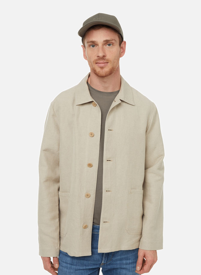 Kerlouan cotton canvas and linen jacket A.P.C.