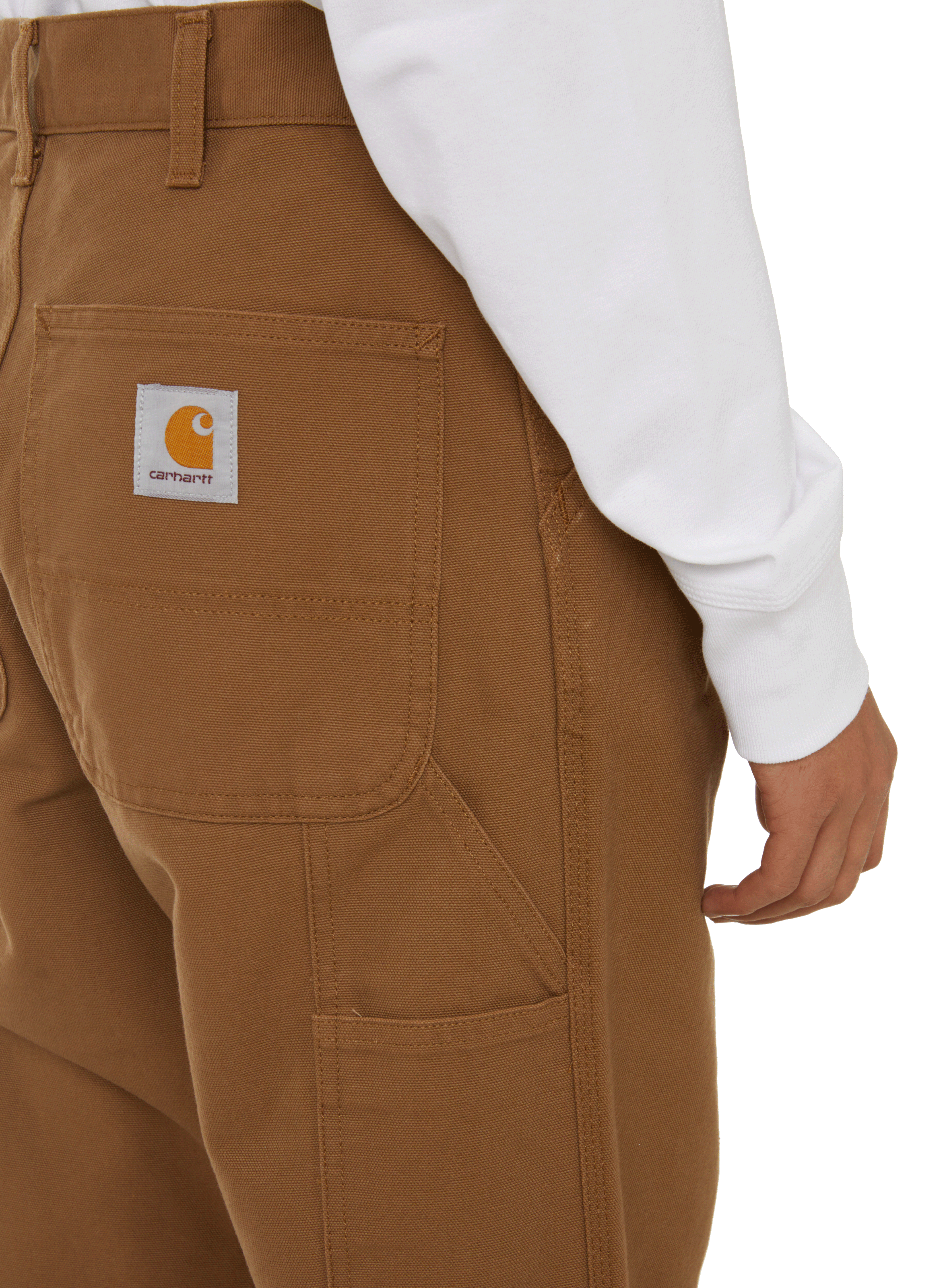 Single Knee cotton trousers CARHARTT WIP Brown