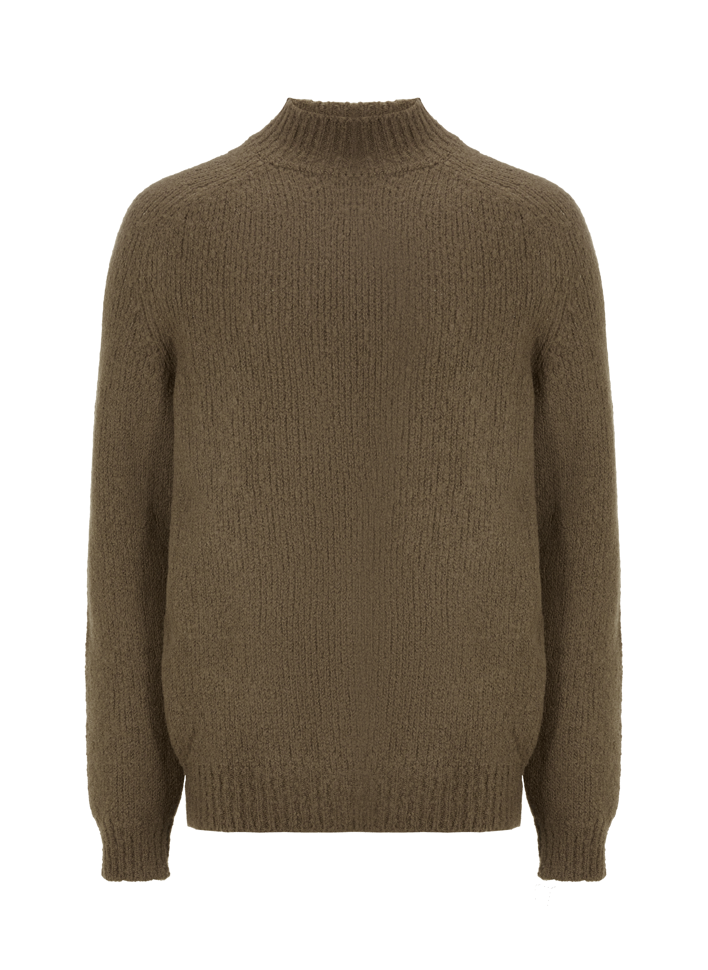 Pull col montant en laine