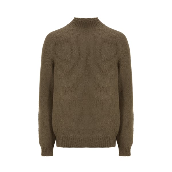 Pull col montant en laine