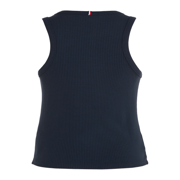 Tommy Hilfiger Plain Sleeveless Top In Black