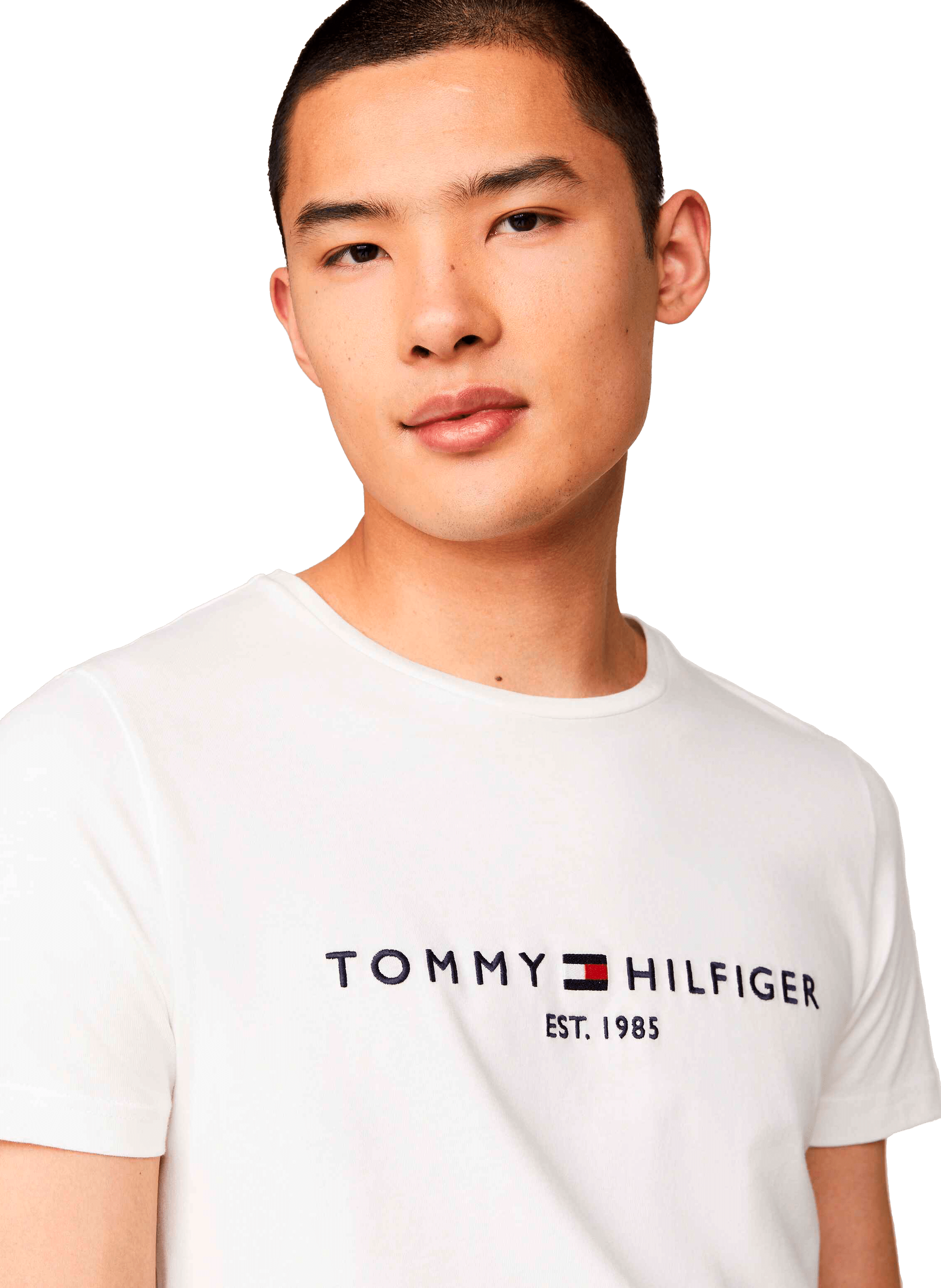 Organic cotton logo T-shirt TOMMY HILFIGER White