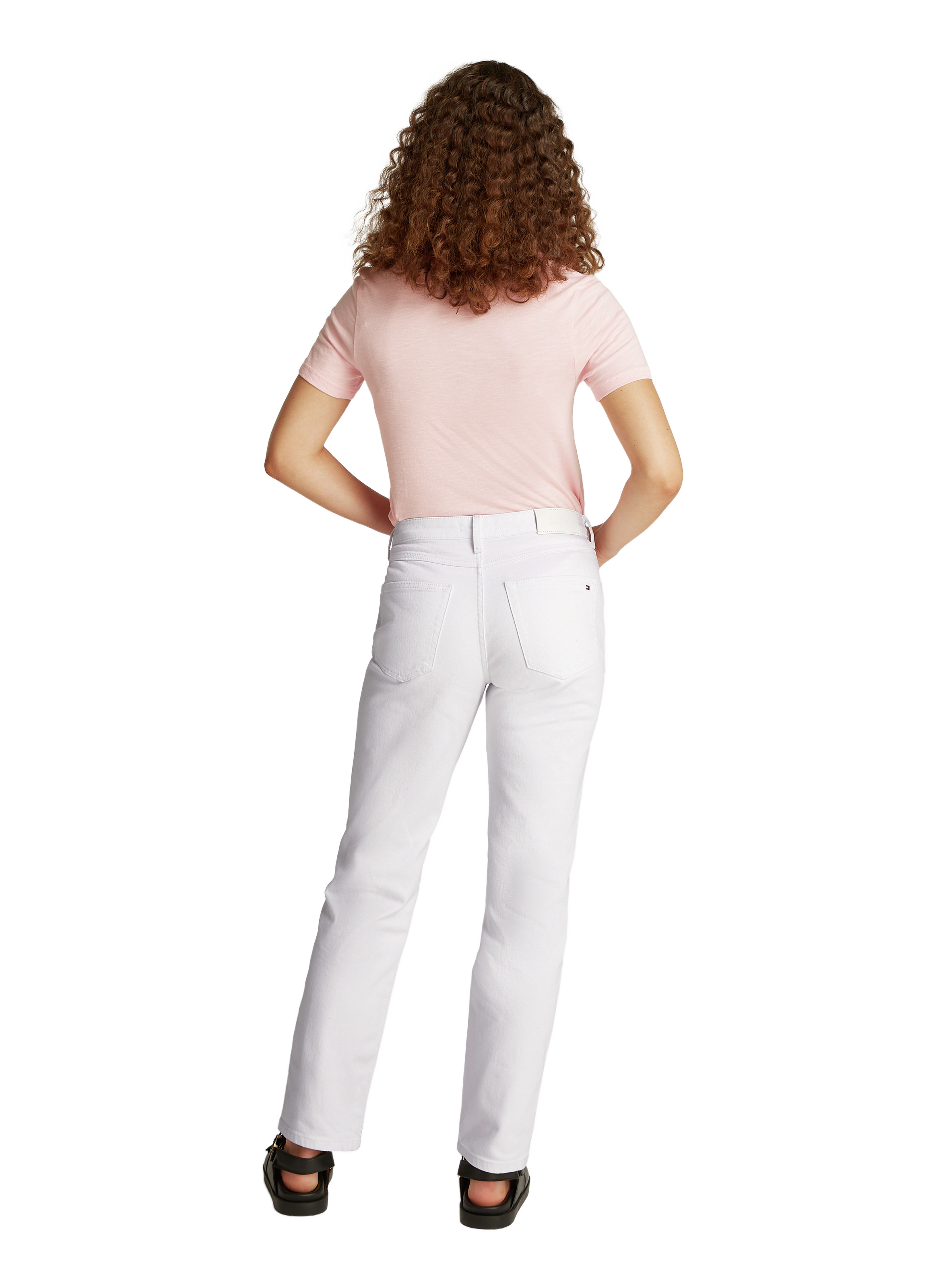 Pantalon uni  TOMMY HILFIGER Blanc