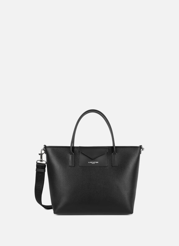 Sac cabas main - maya double kba Noir by LANCASTER LANCASTER Sac cabas main - maya double kba Noir