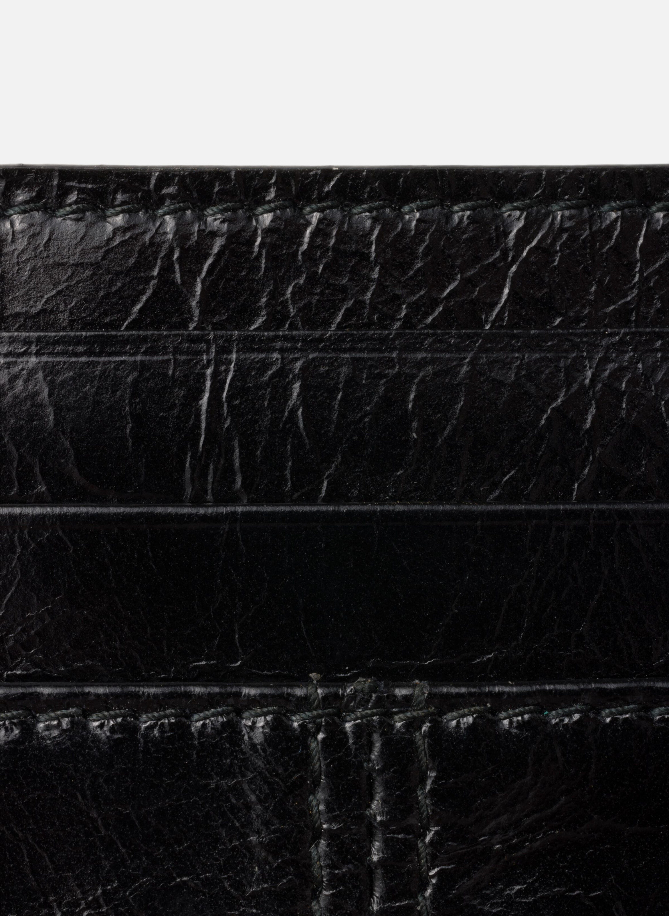 Porte-cartes en cuir PRADA Noir