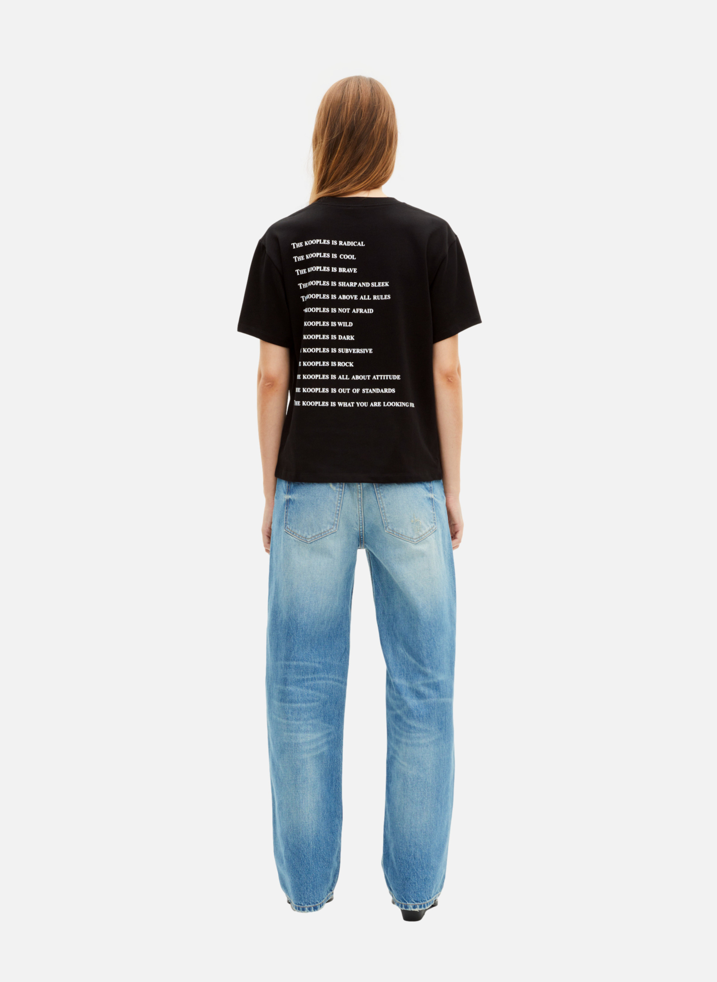 T-shirt what is à strass THE KOOPLES Noir