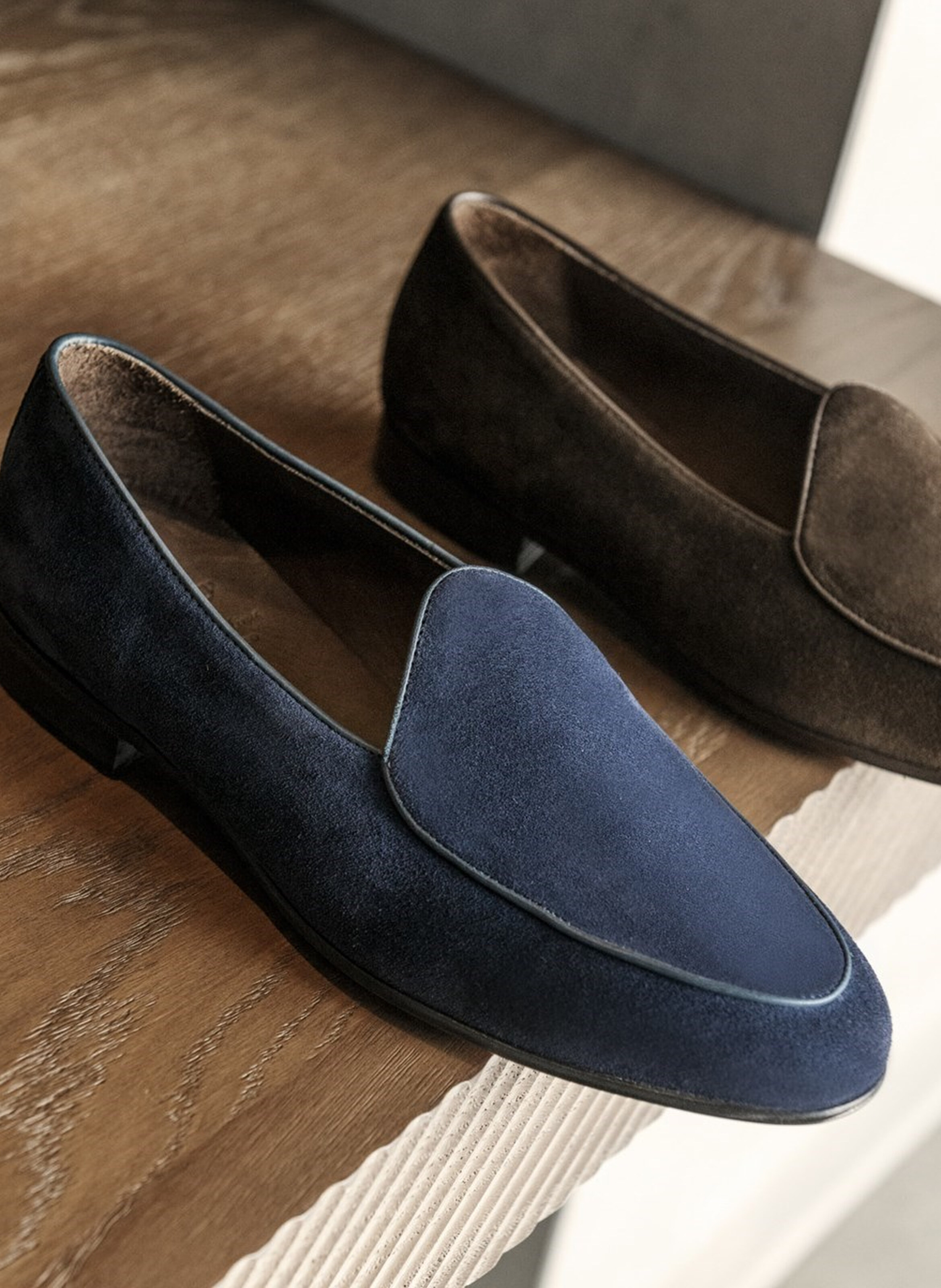 Mocassin daim douglas FINSBURY Bleu