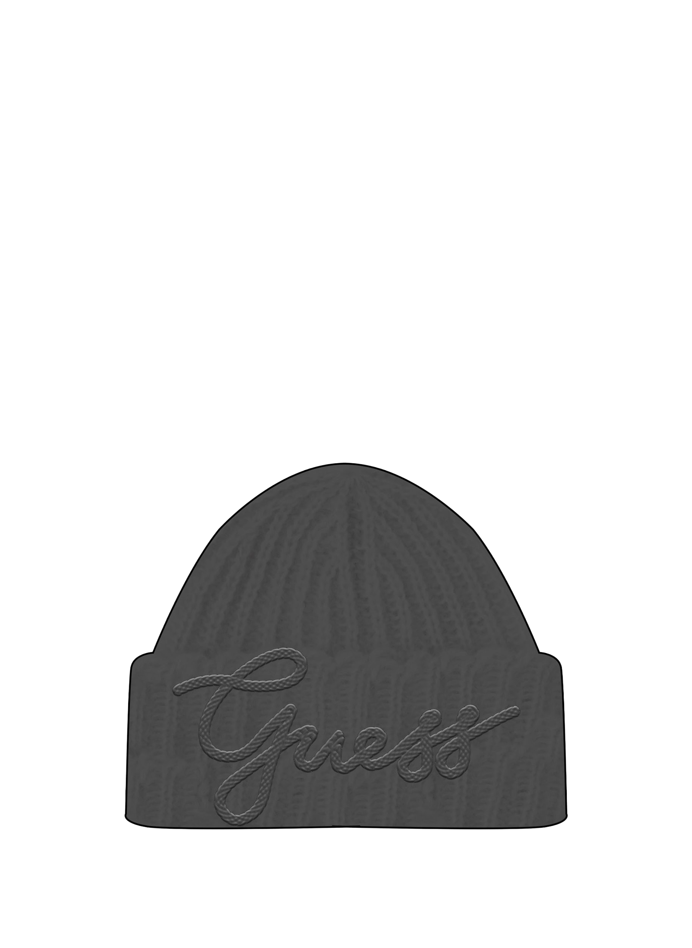 Bonnet à logo GUESS Noir