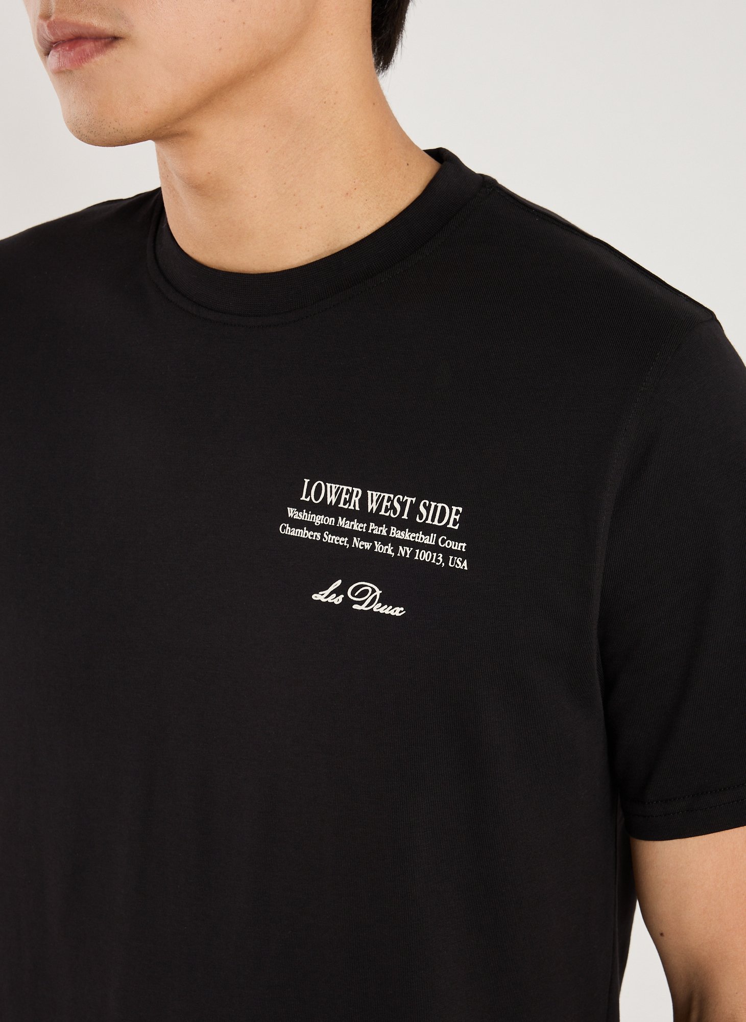 T-shirt à imprimé LES DEUX Noir