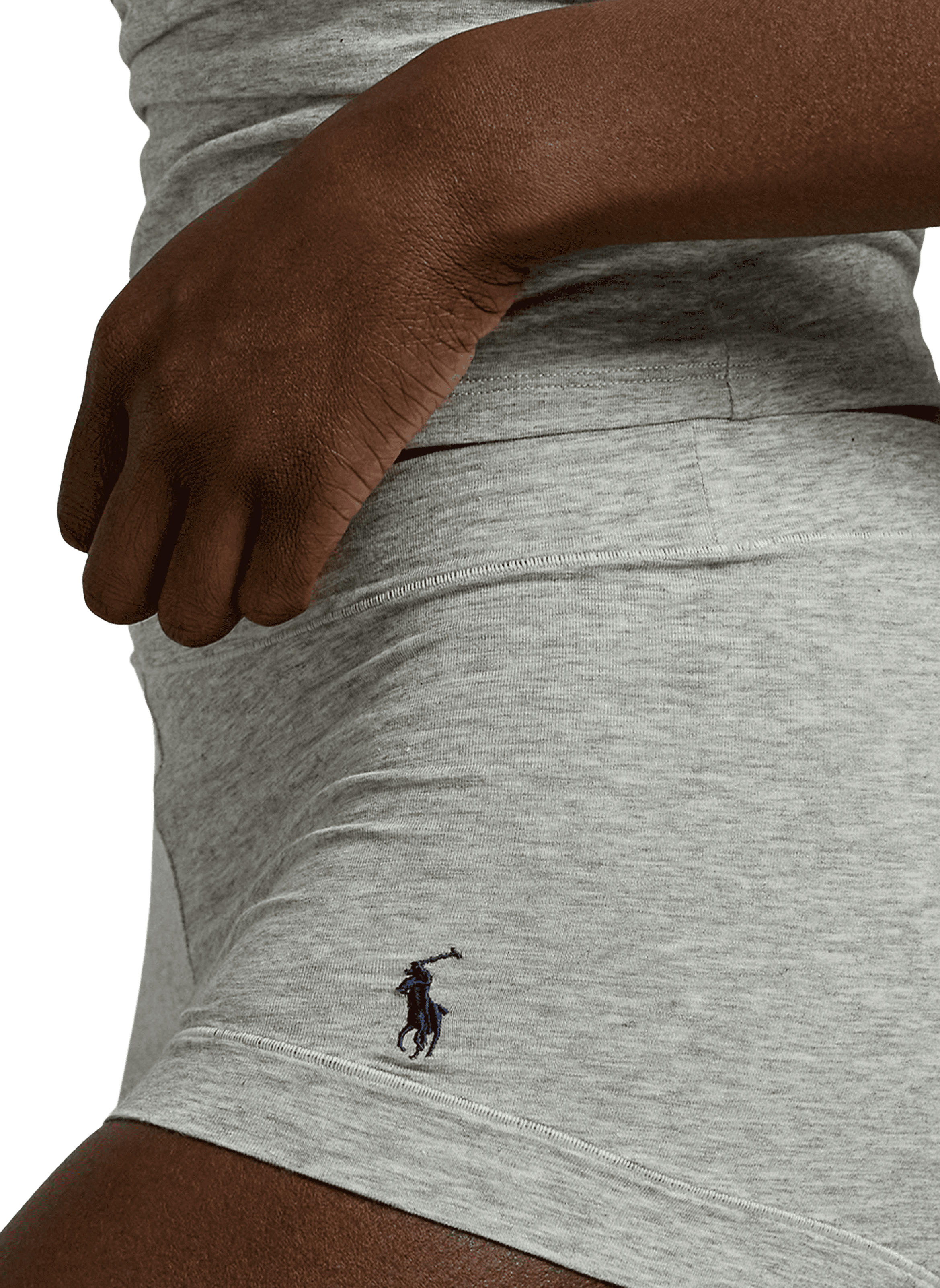 Shorty en coton mélangé POLO RALPH LAUREN Gris