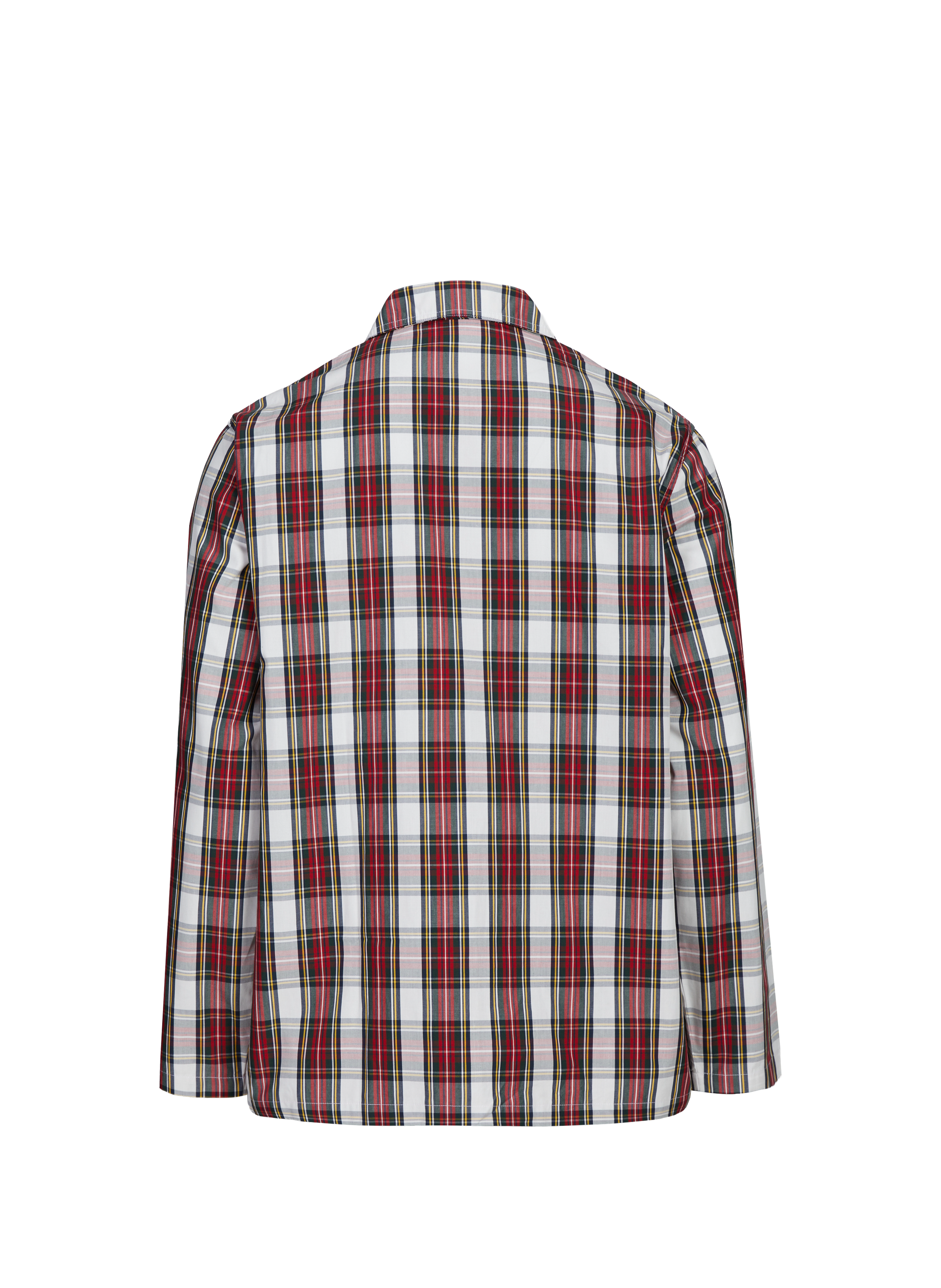 Checked cotton pajama set LACOSTE Red