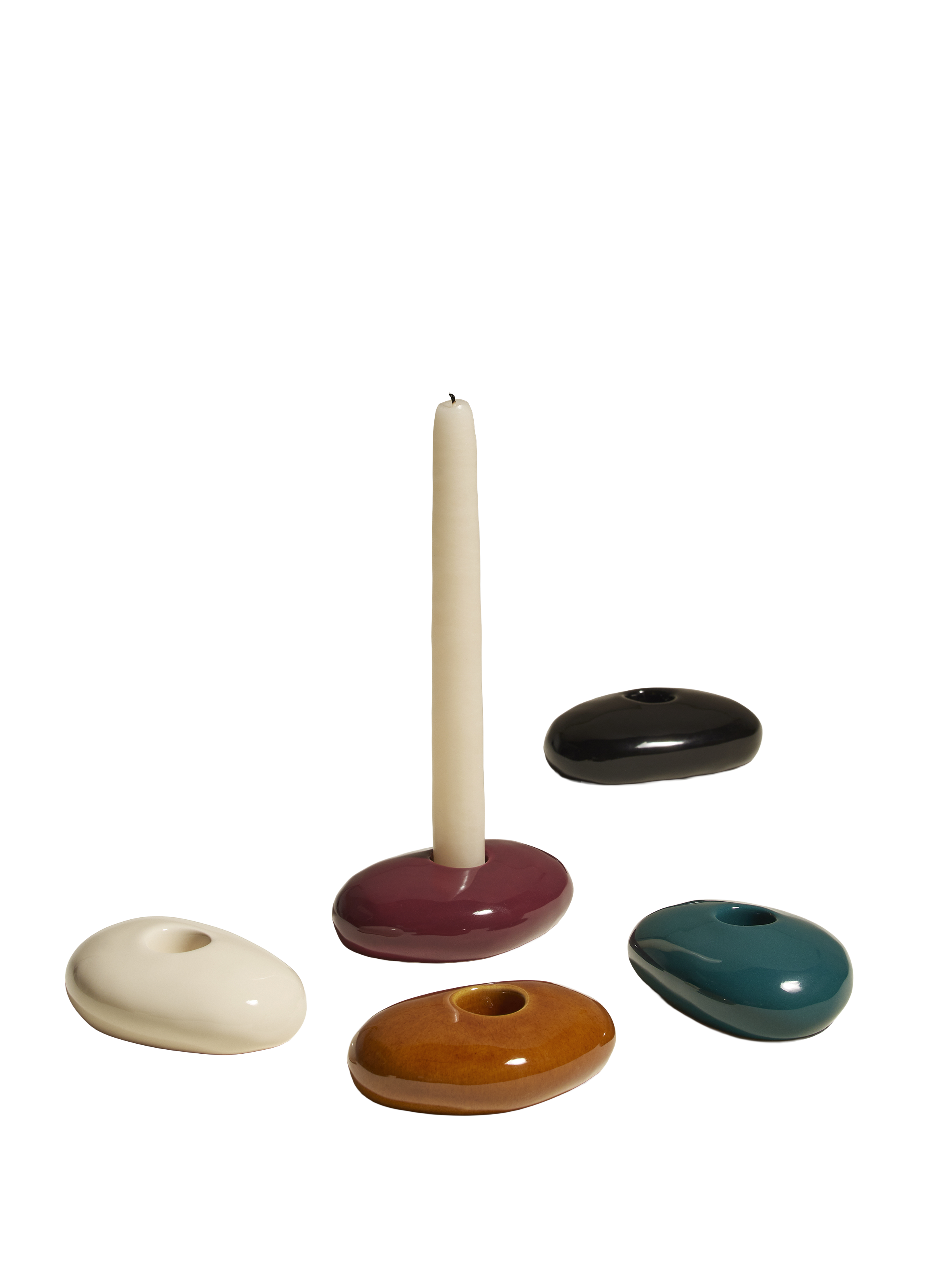 Bougeoir stone MAISON SARAH LAVOINE Blanc