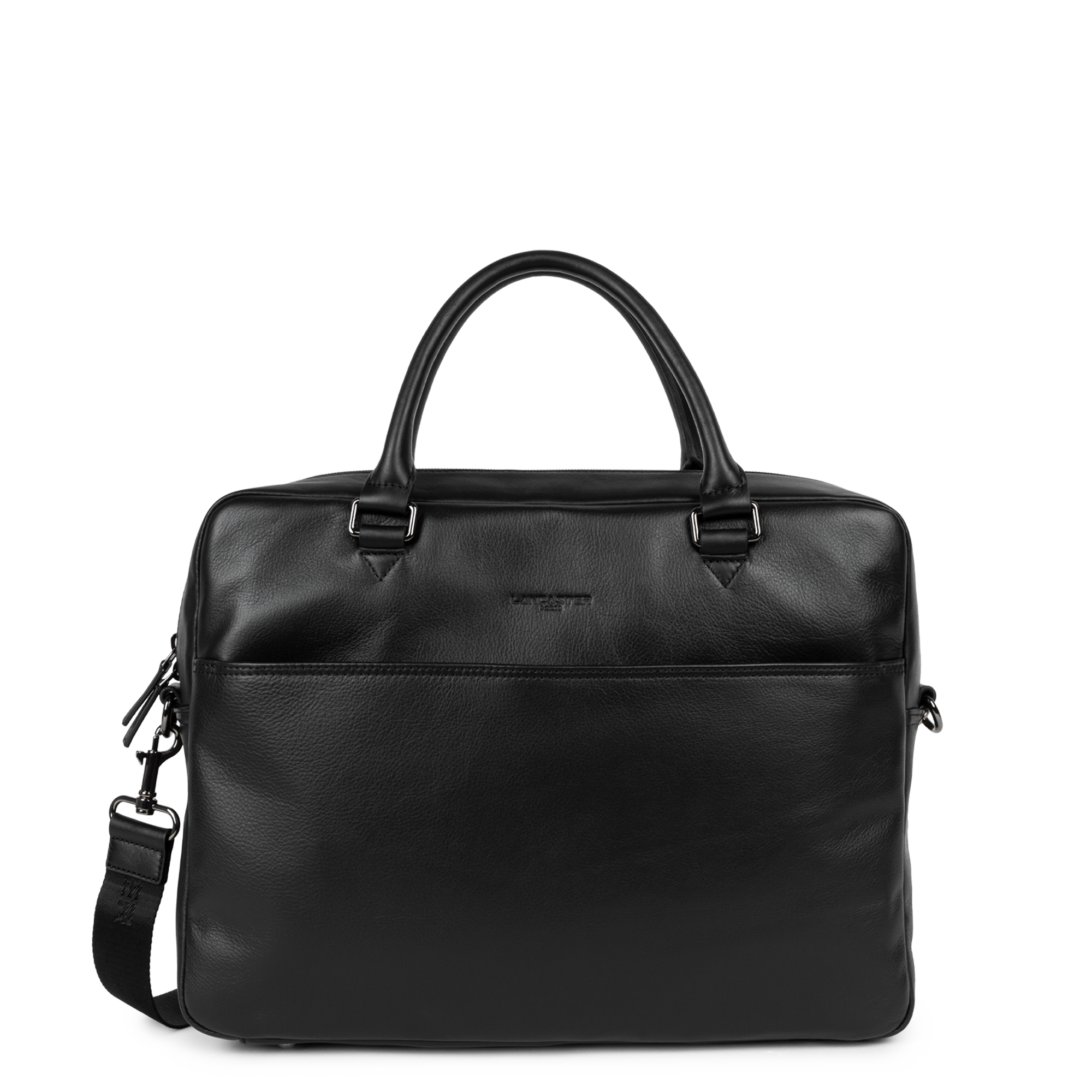 LANCASTER Large portfolio document holder bag - Soft Vintage Homme Black