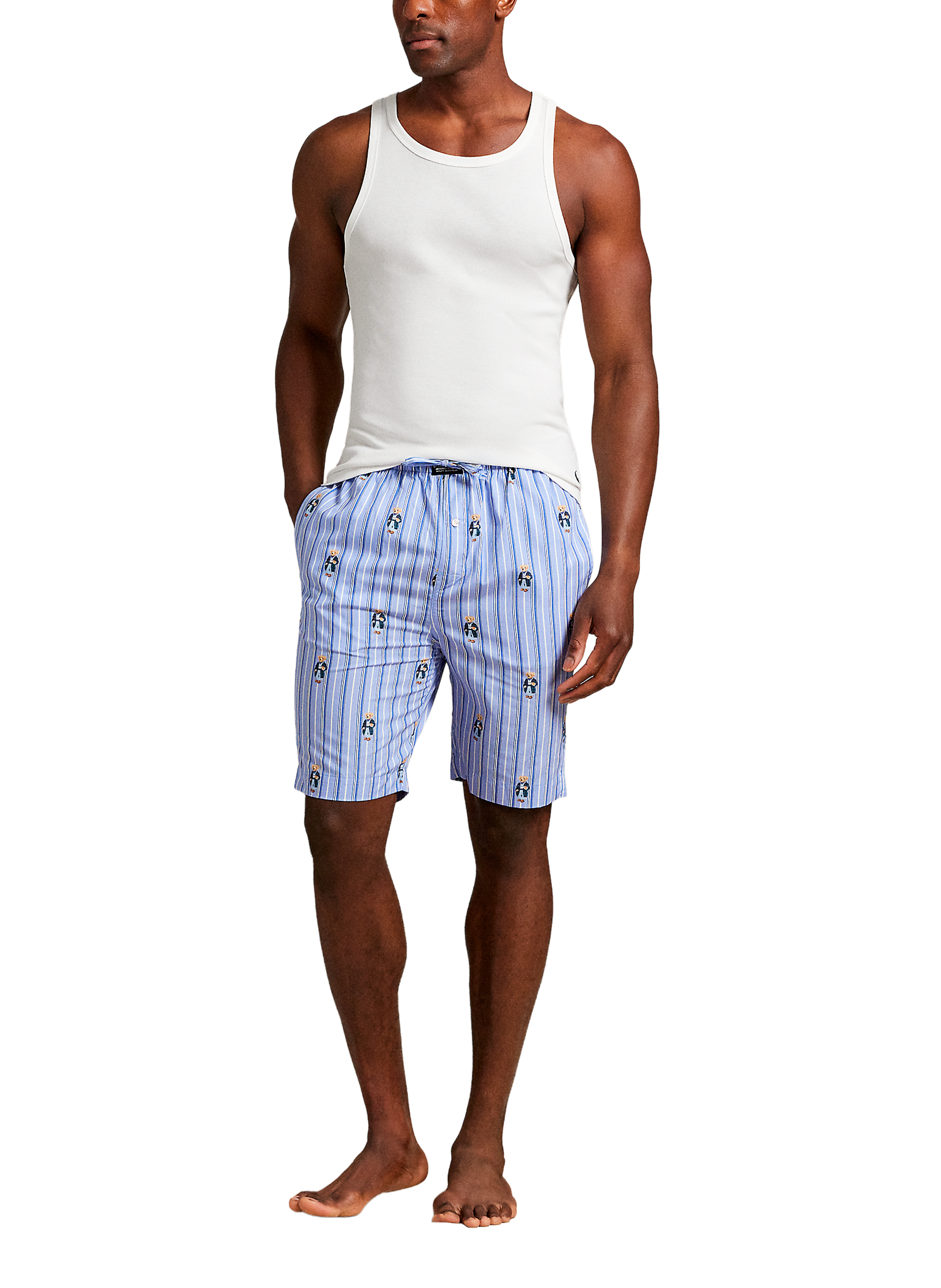 Striped pajama shorts POLO RALPH LAUREN Blue