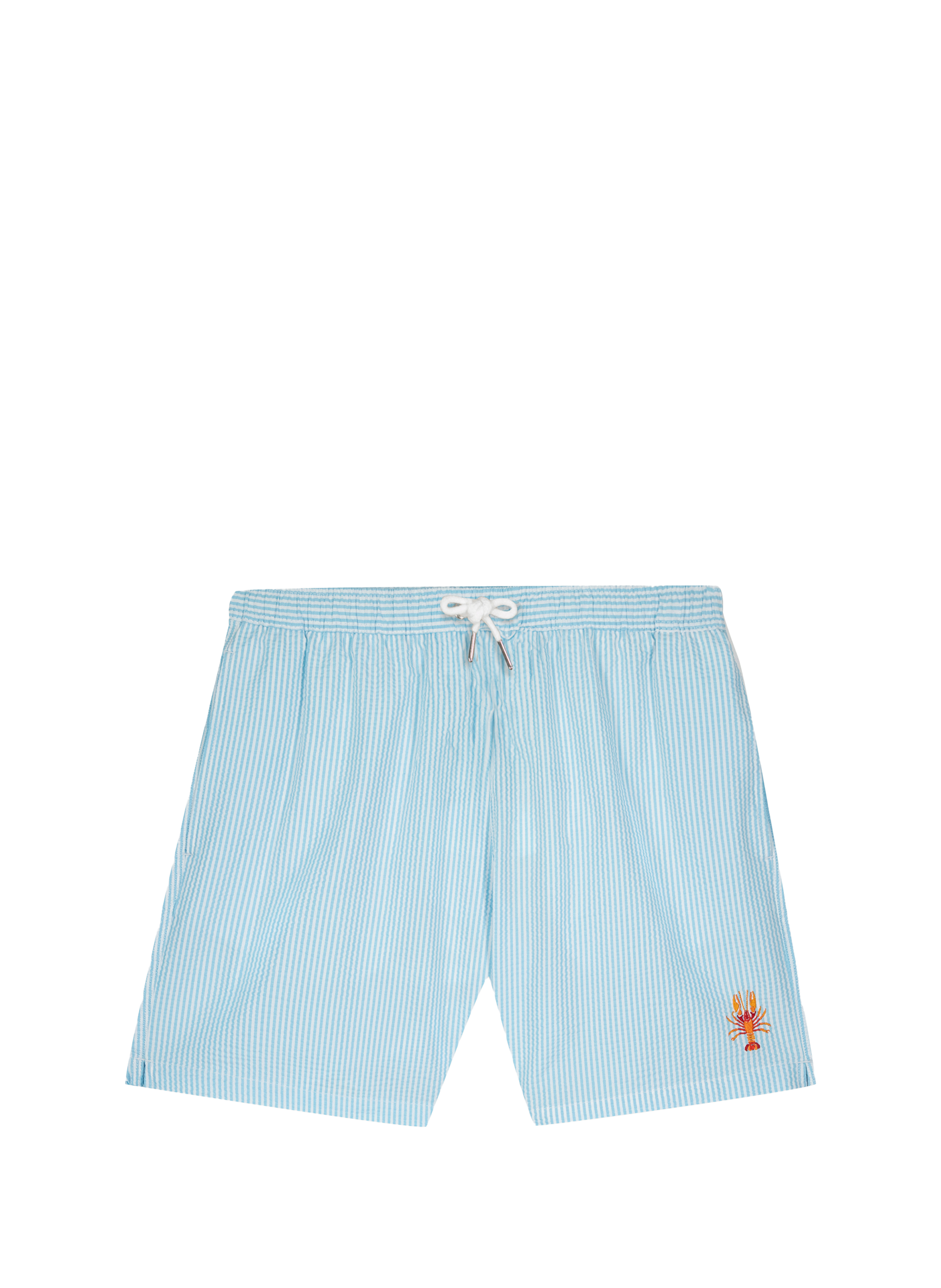 Short de bain Lobster en coton mélangé MAISON LABICHE Bleu