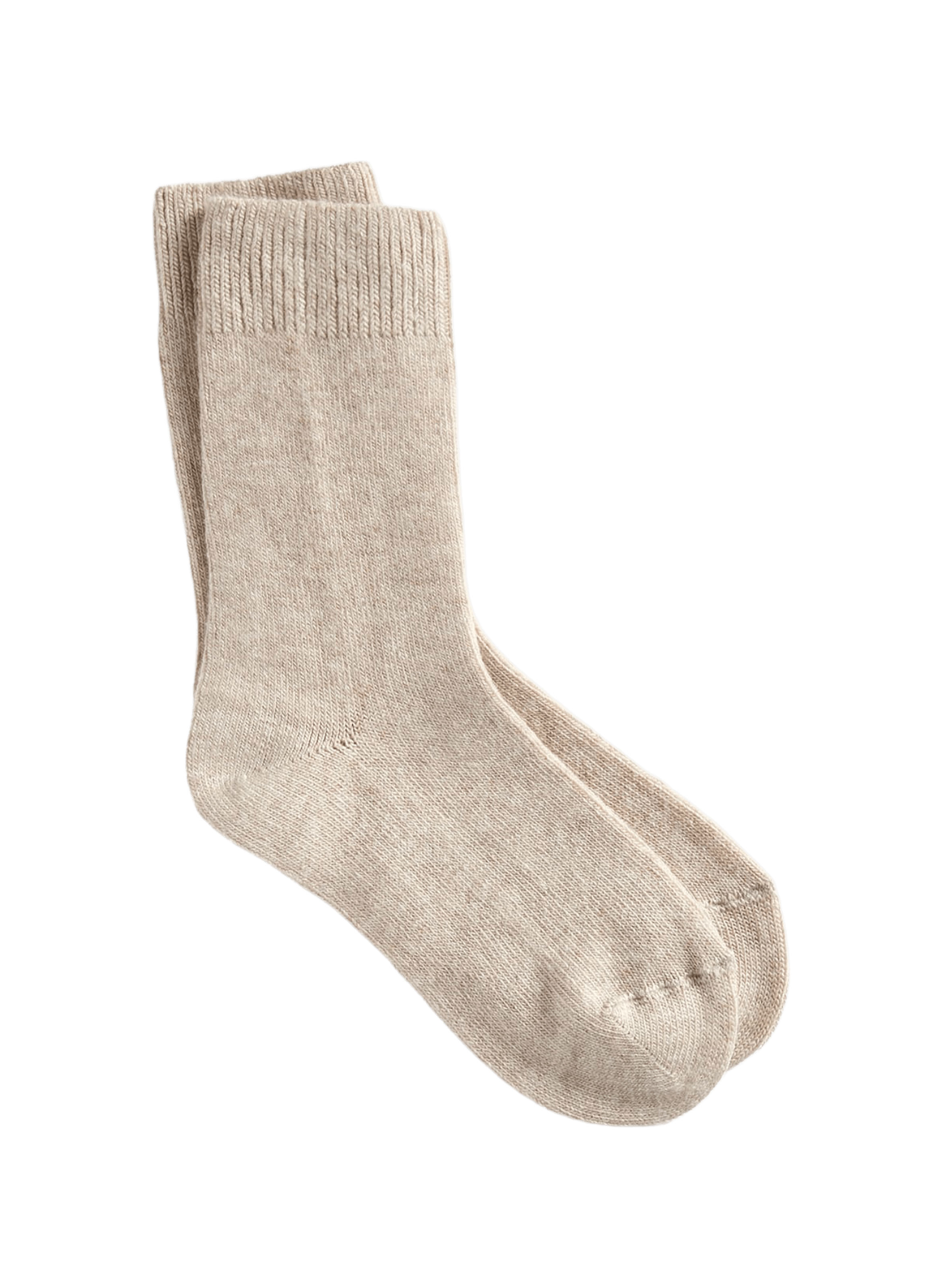Ribbed mid-calf socks LE BOURGET Beige