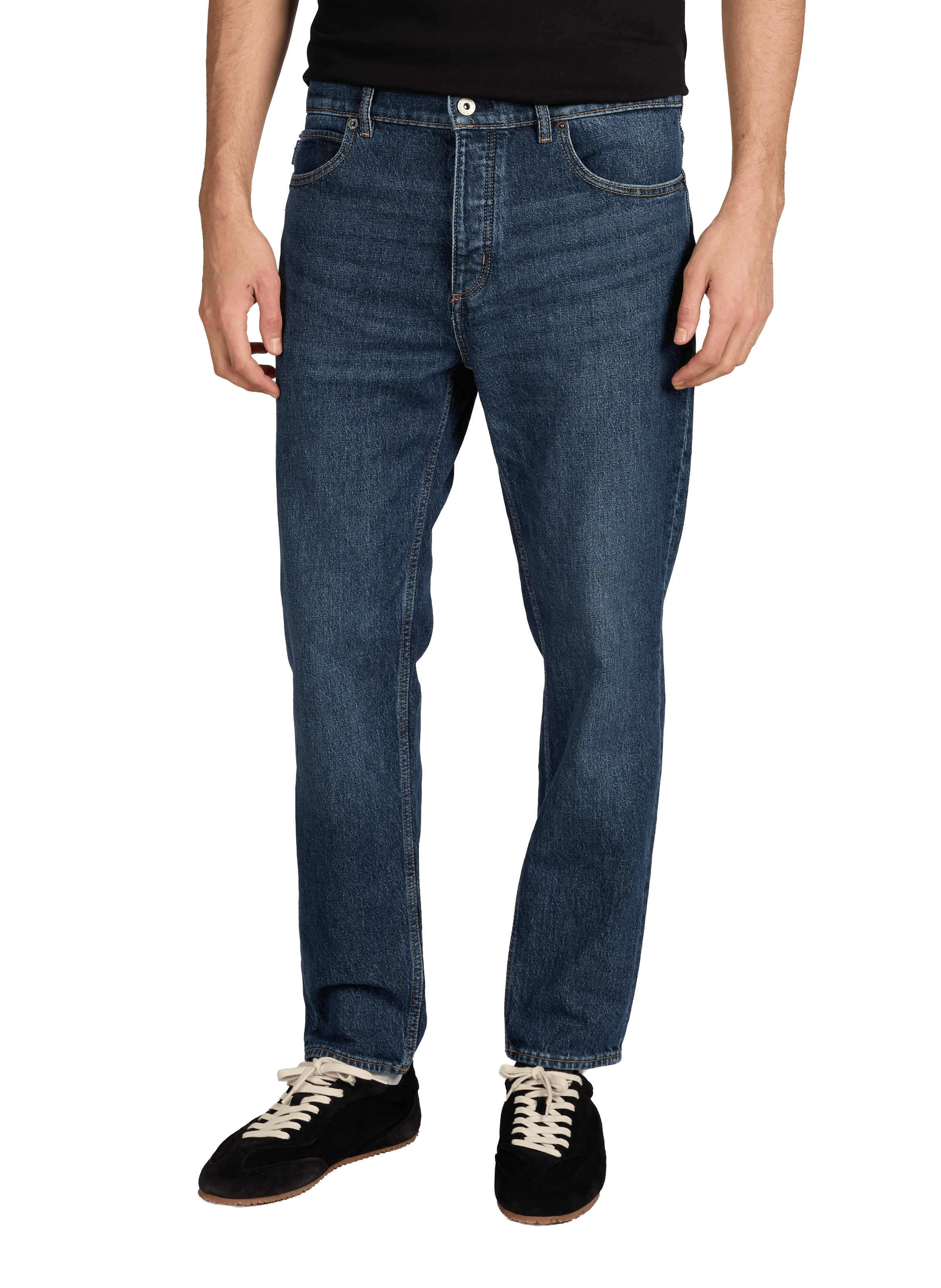 Straight-cut cotton-blend jeans HUGO BLUE Blue