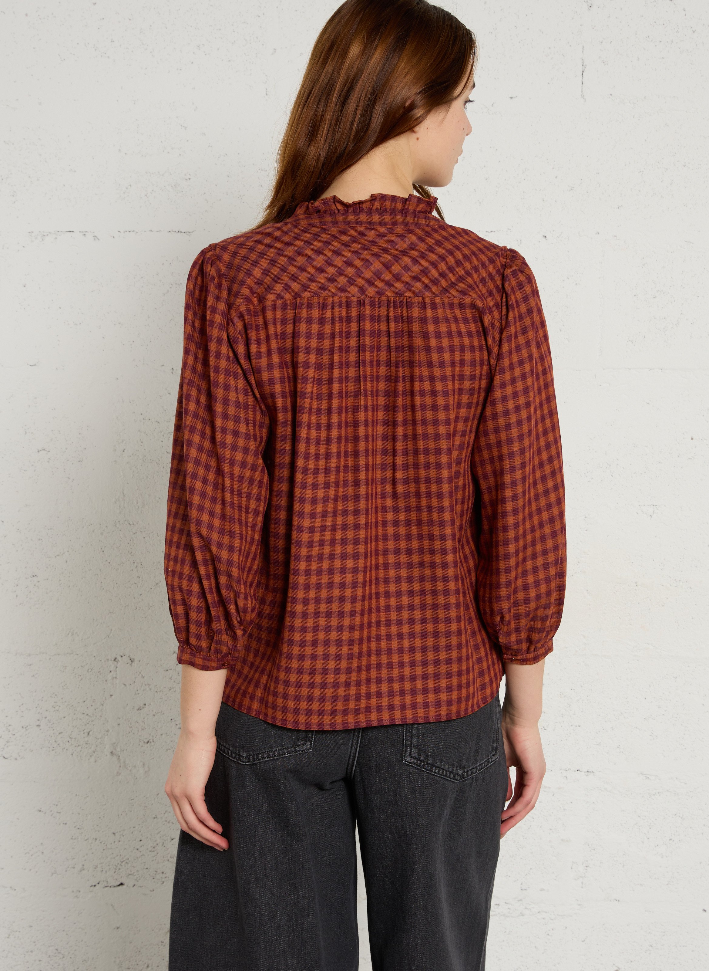 Chemise col rond à carreaux silas MAISON 123 Multicolore