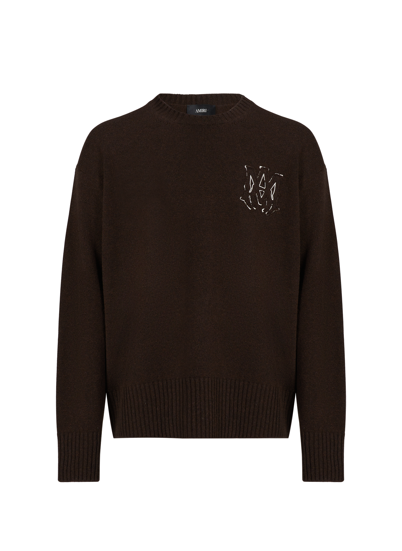 <p>Straight Woolen Long Sleeve Pullover</p> AMIRI Multicolour