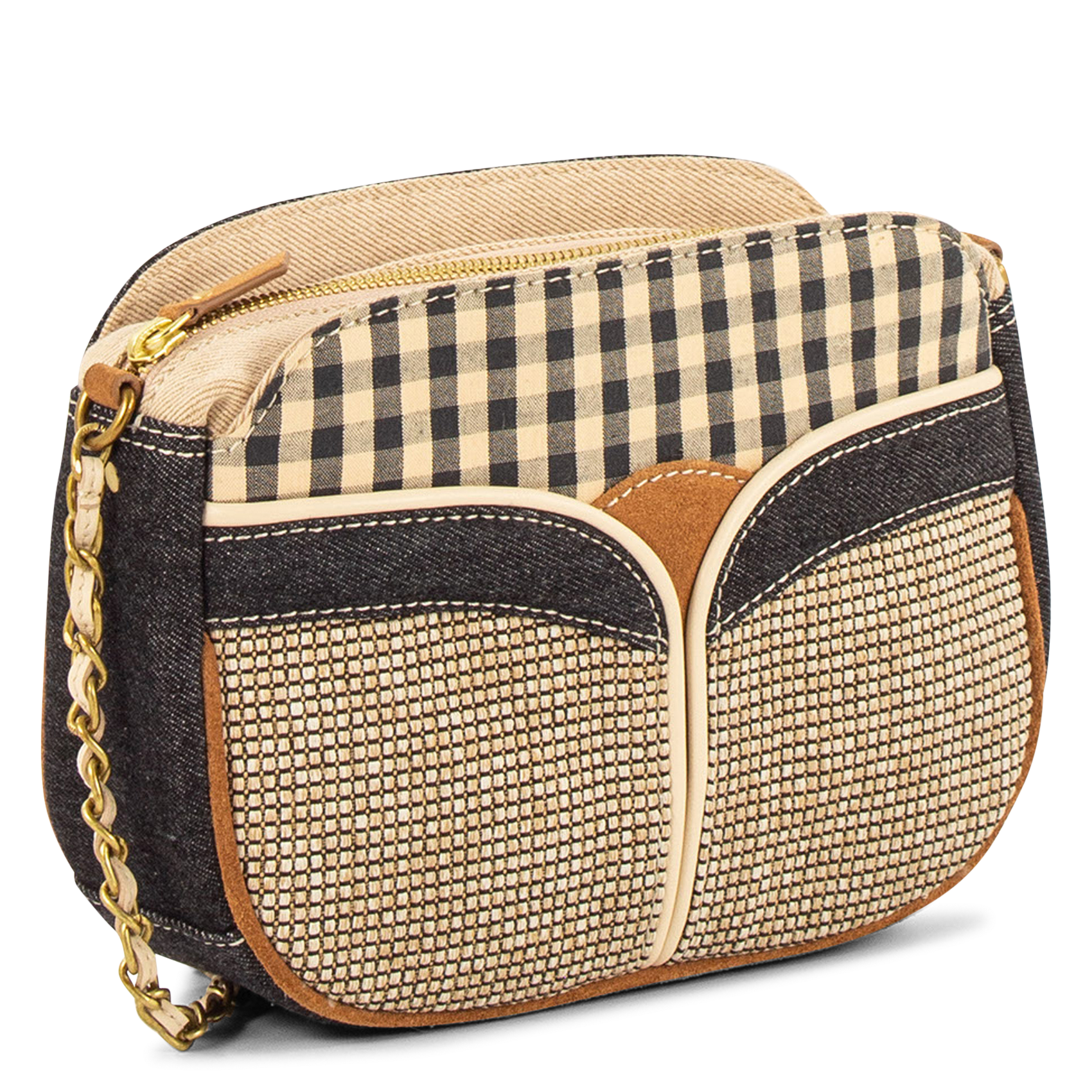 Sac bandoulière en coton mélangé divine v SESSUN Beige