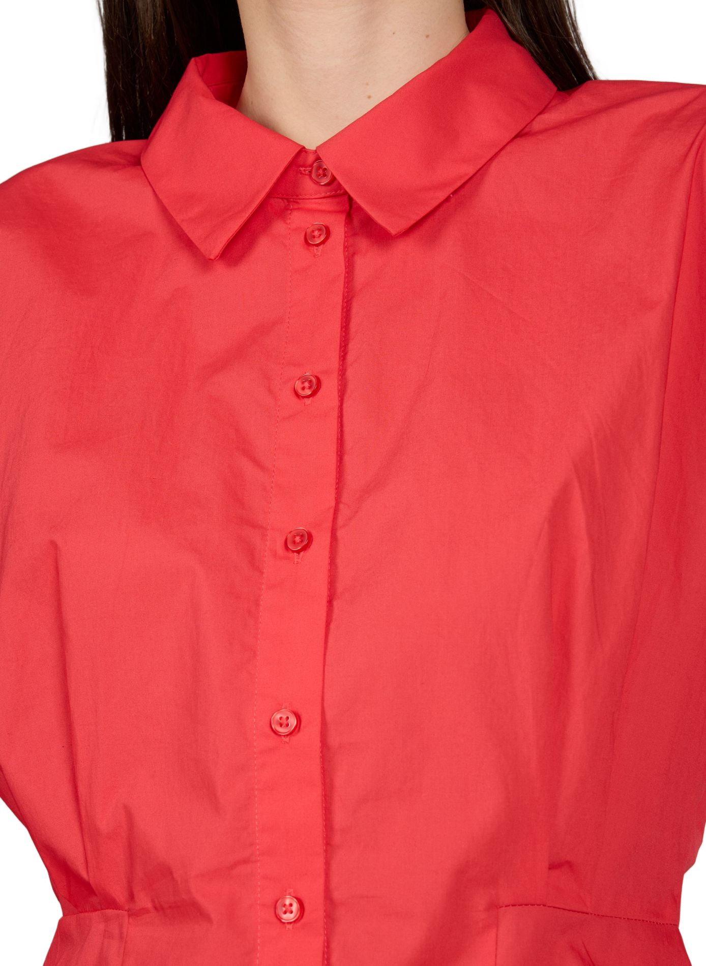 Chemise manches courtes en coton  OBJECT Beige