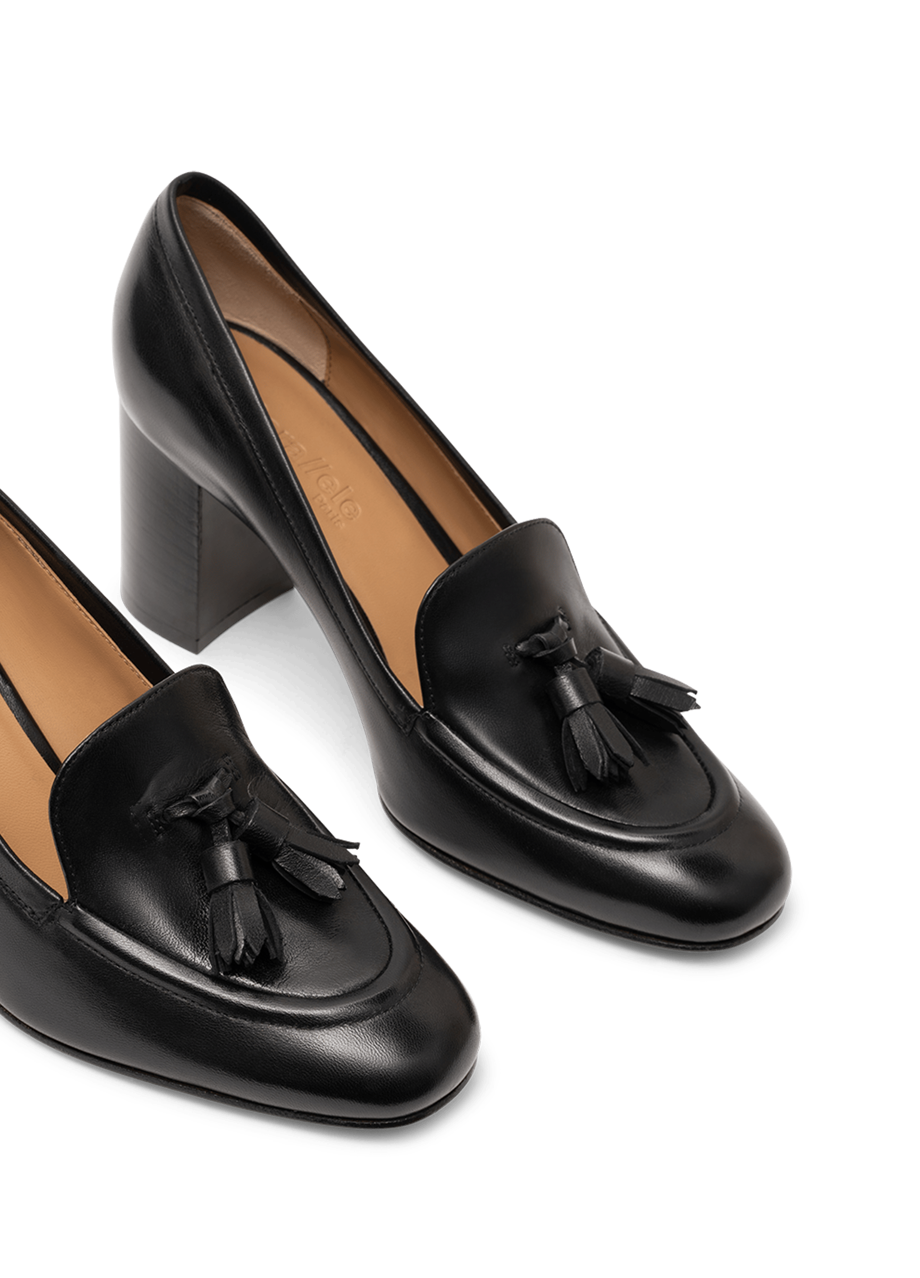 Mocassins lecce en nappa PARALLELE Noir