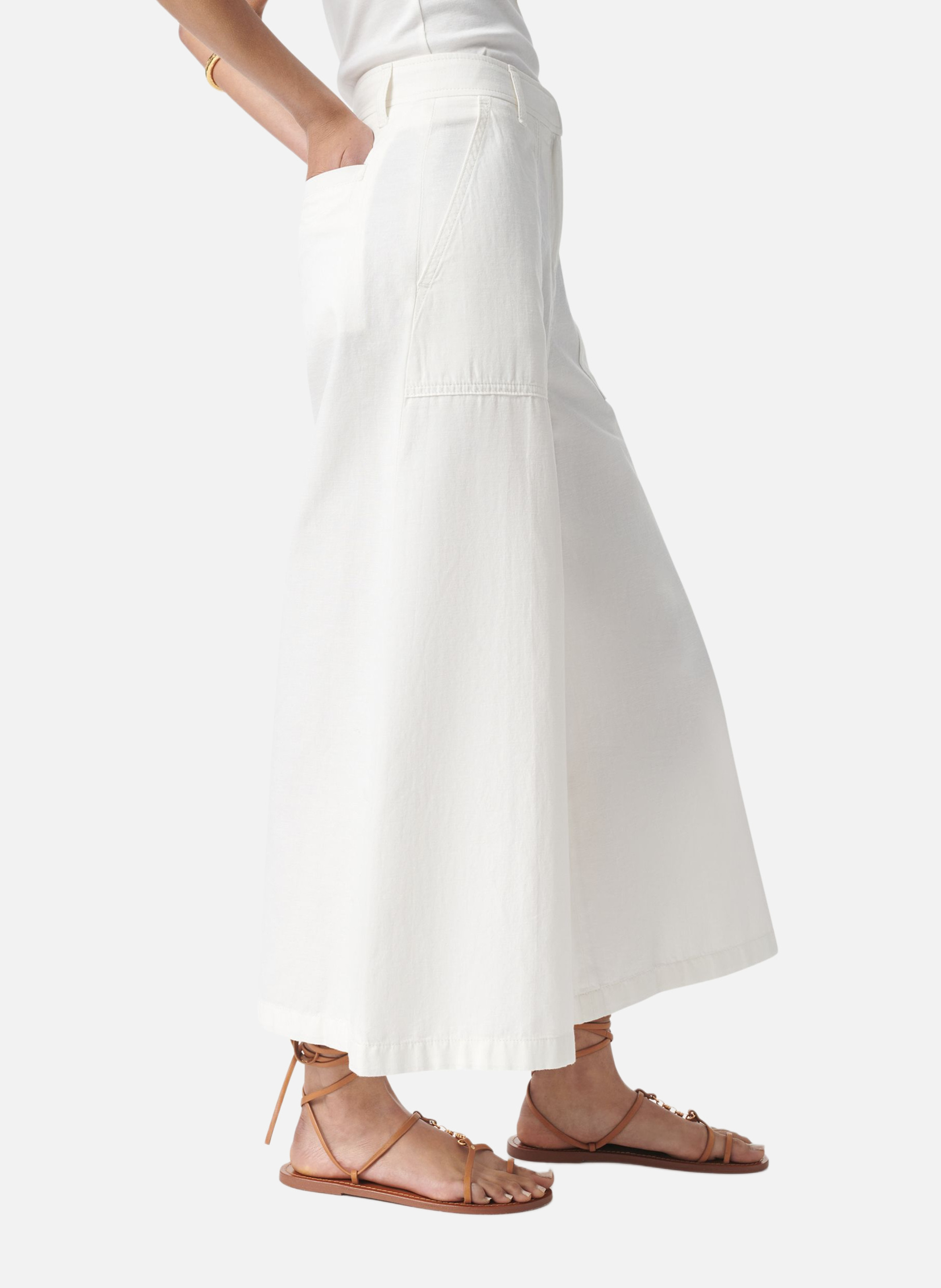 Pantalon griffon VANESSA BRUNO Blanc