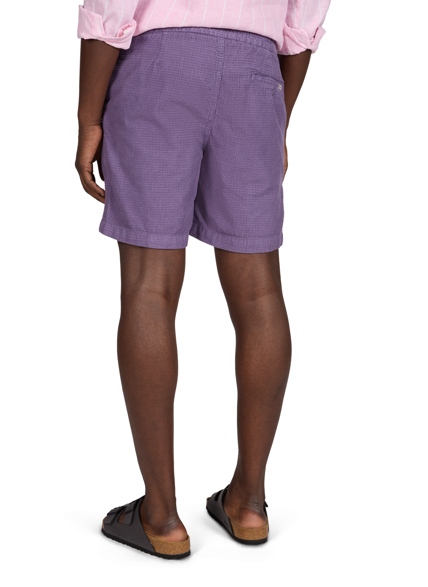Short droit Chèvre en coton FAGUO Violet