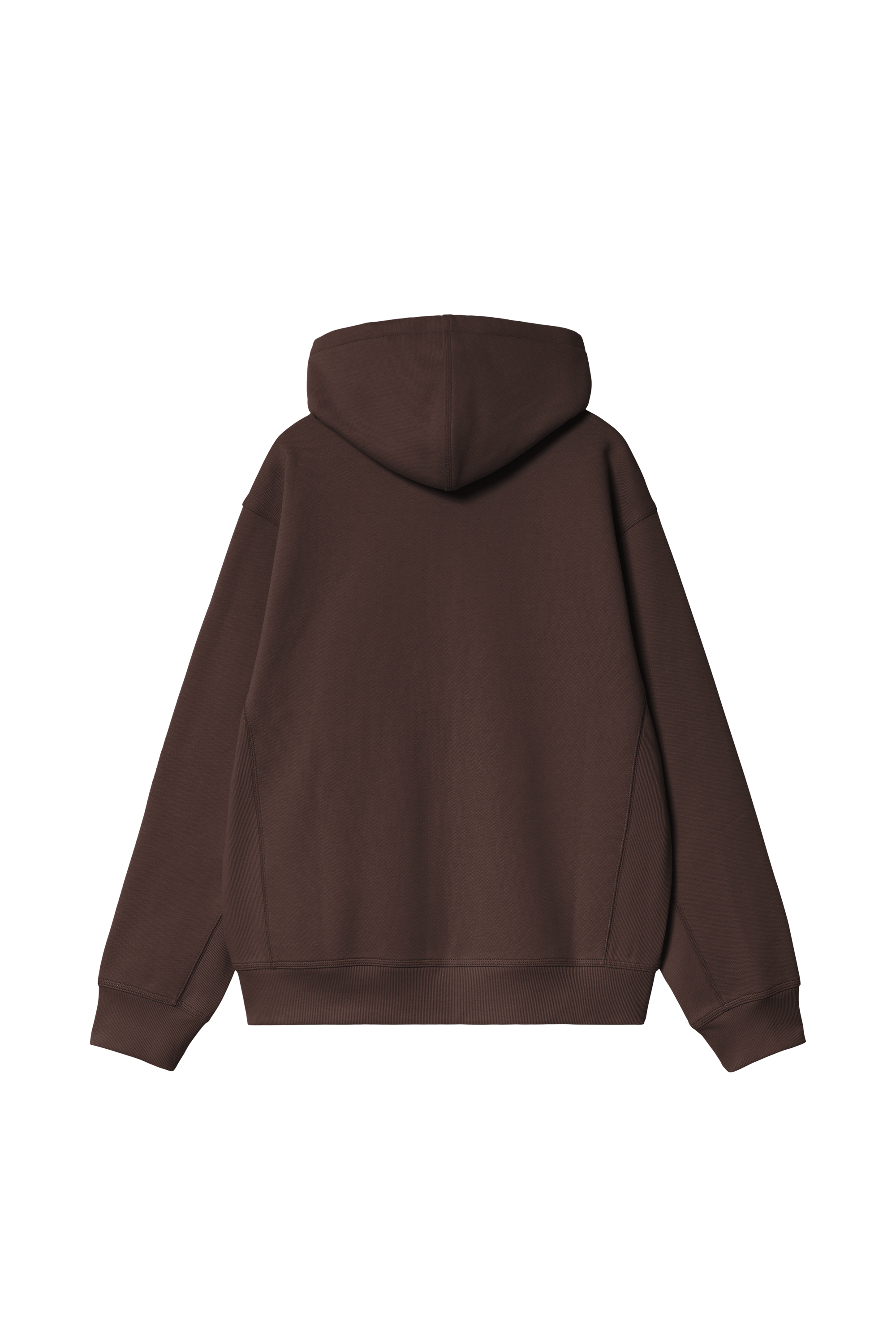 Sweatshirt zippé hooded american script CARHARTT WIP Marron