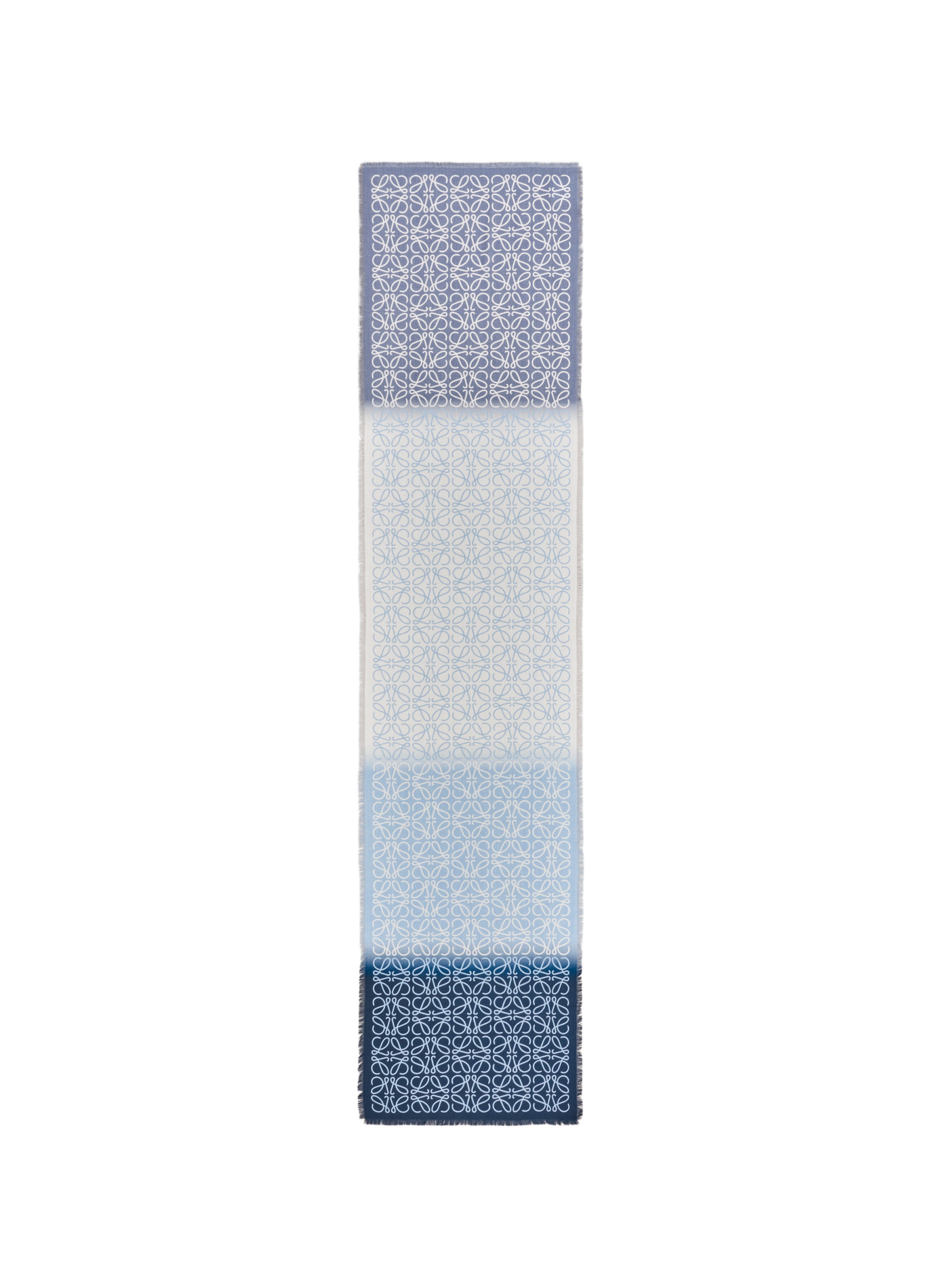 Wool, silk, and cashmere scarf LOEWE Blue