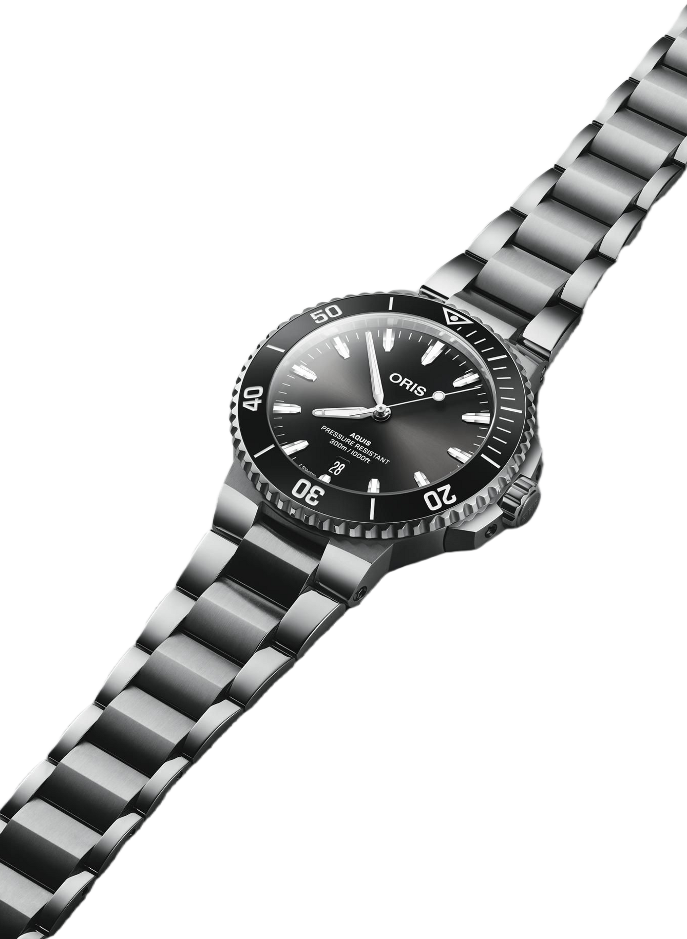 Montre automatique Oris Aquis Date en acier inoxydable ORIS Noir