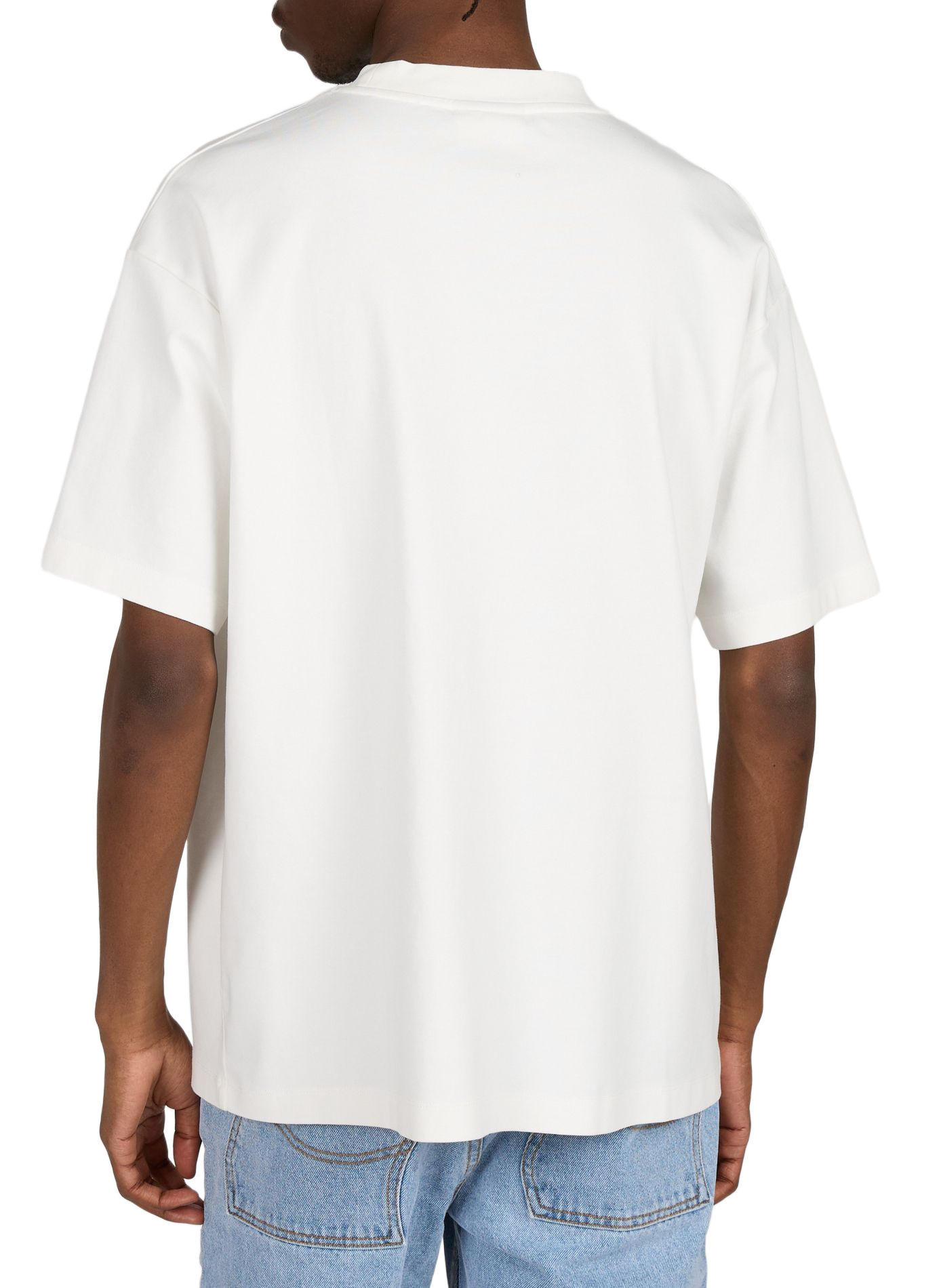 Straight-fit cotton T-shirt DROLE DE MONSIEUR White