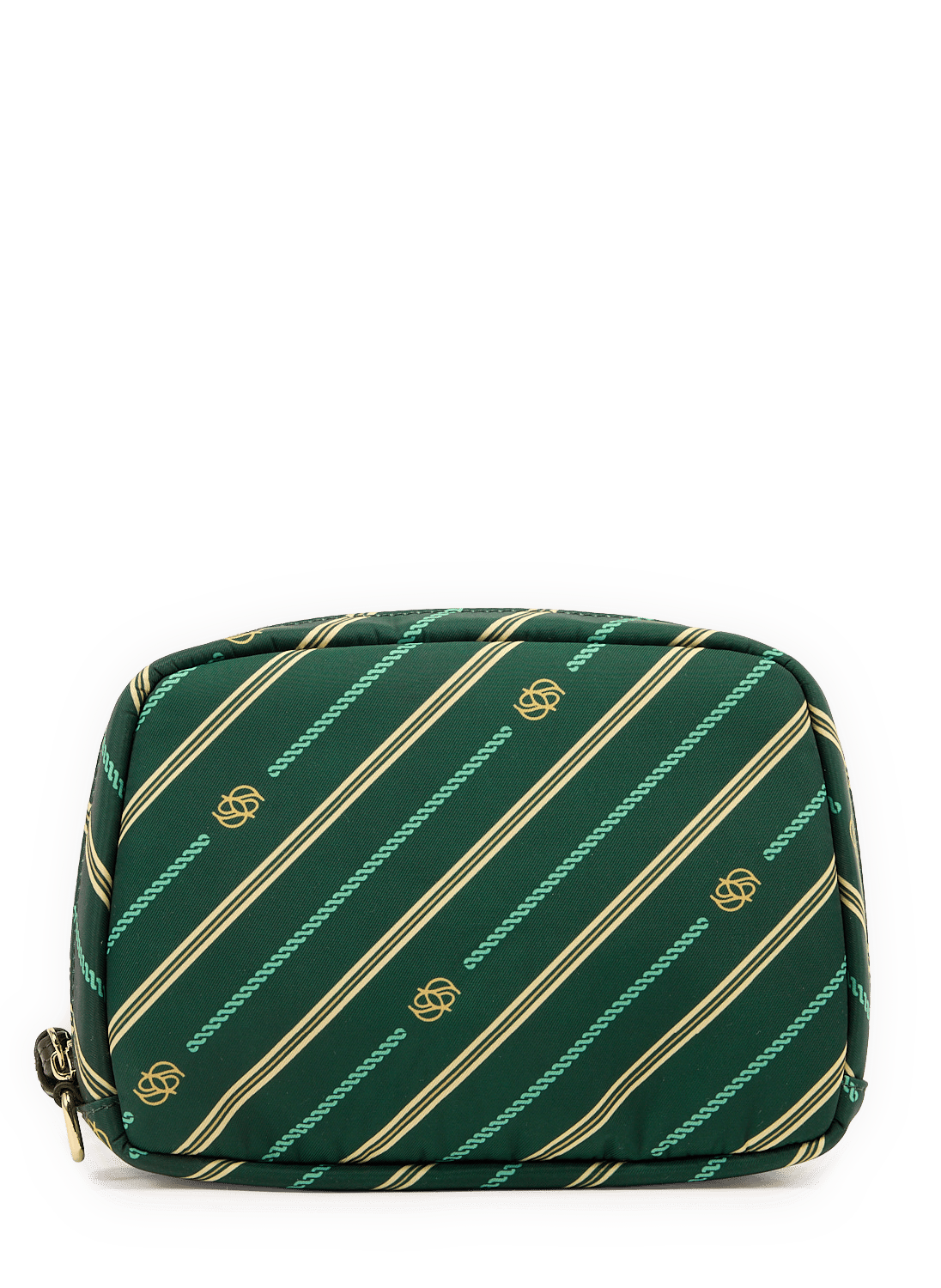 Monogram-print clutch DROLE DE MONSIEUR Groen