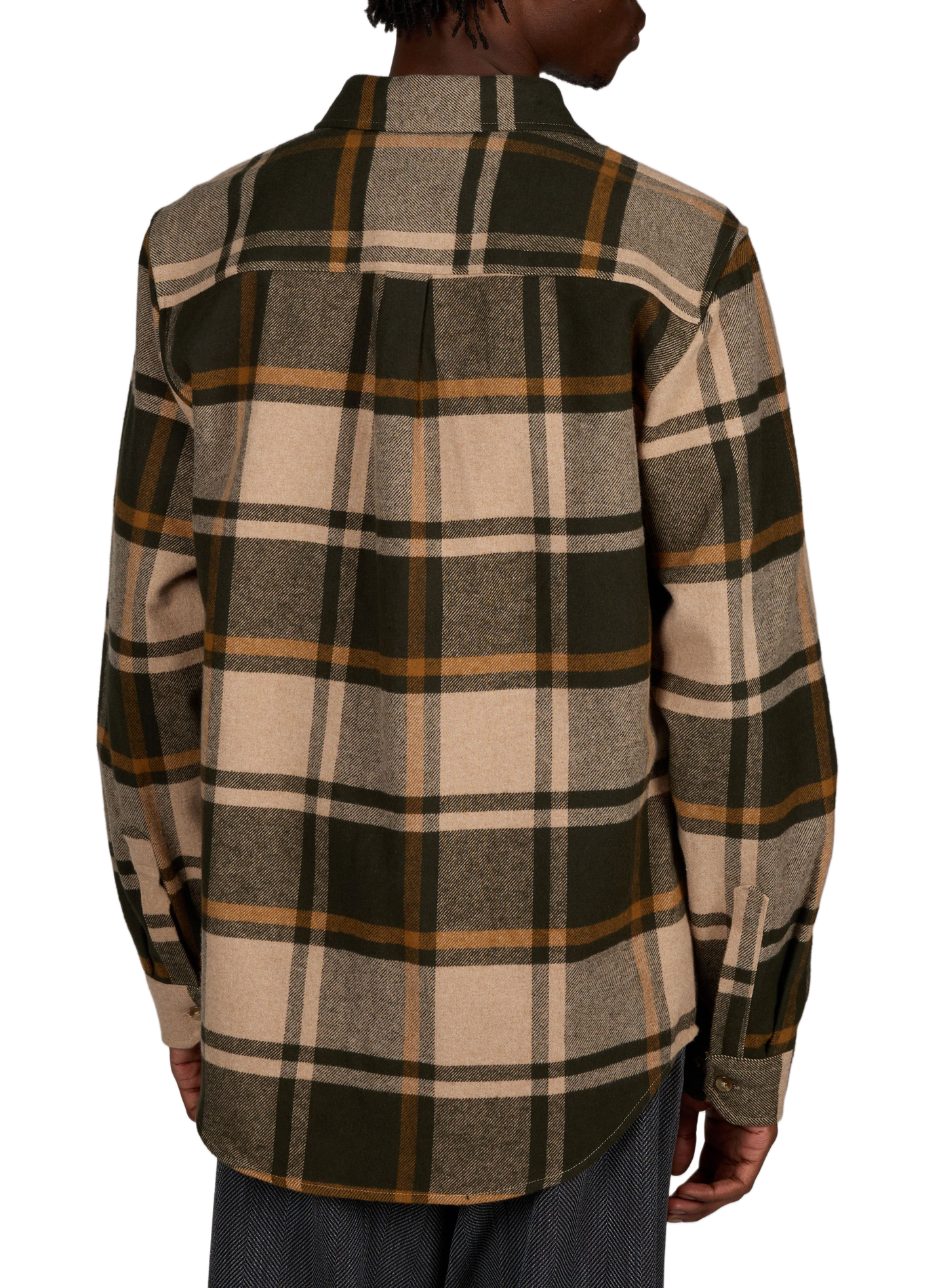 Straight cotton check shirt LES DEUX Green