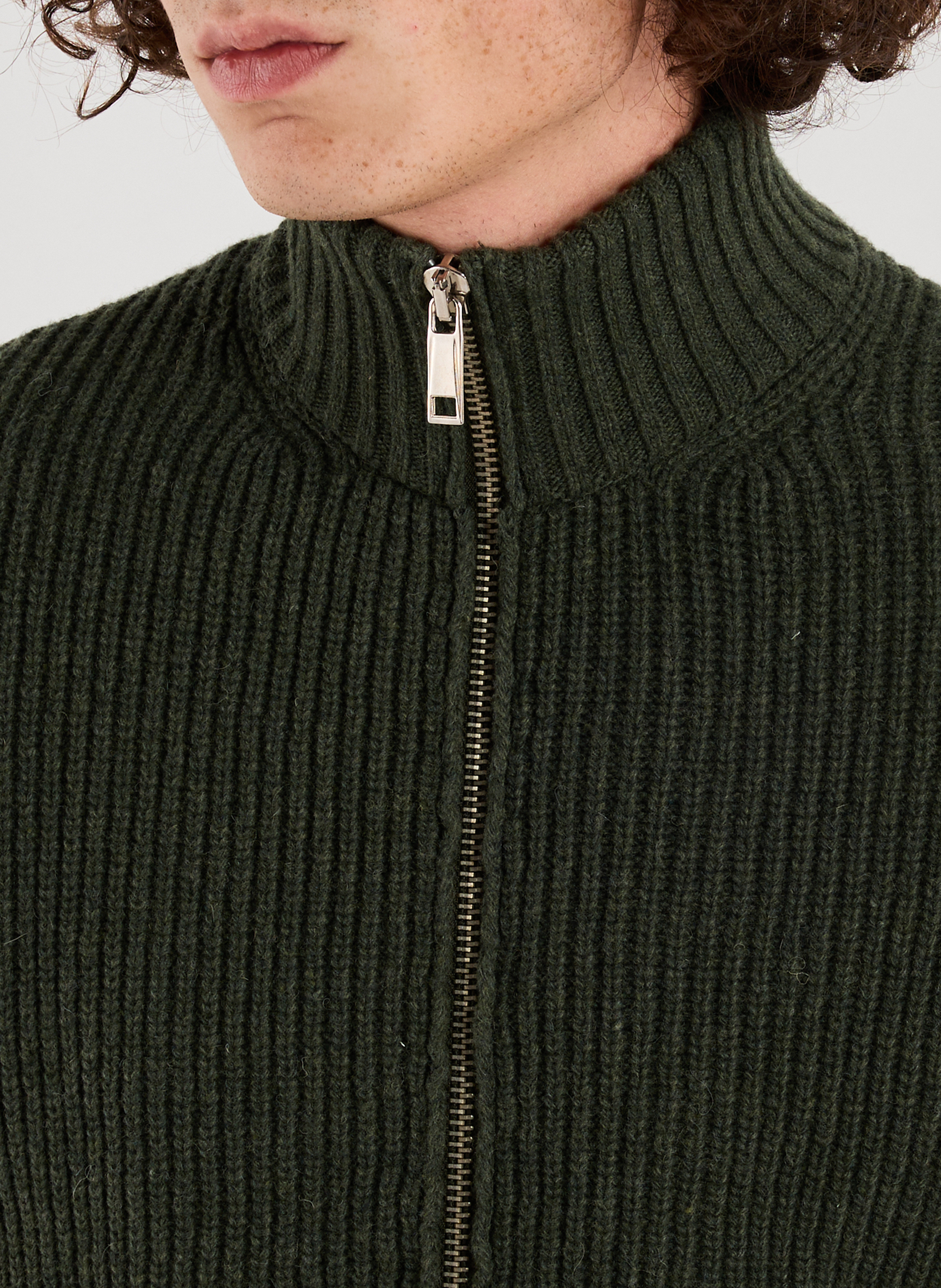 Strick-Cardigan Maël AU PRINTEMPS PARIS Khaki