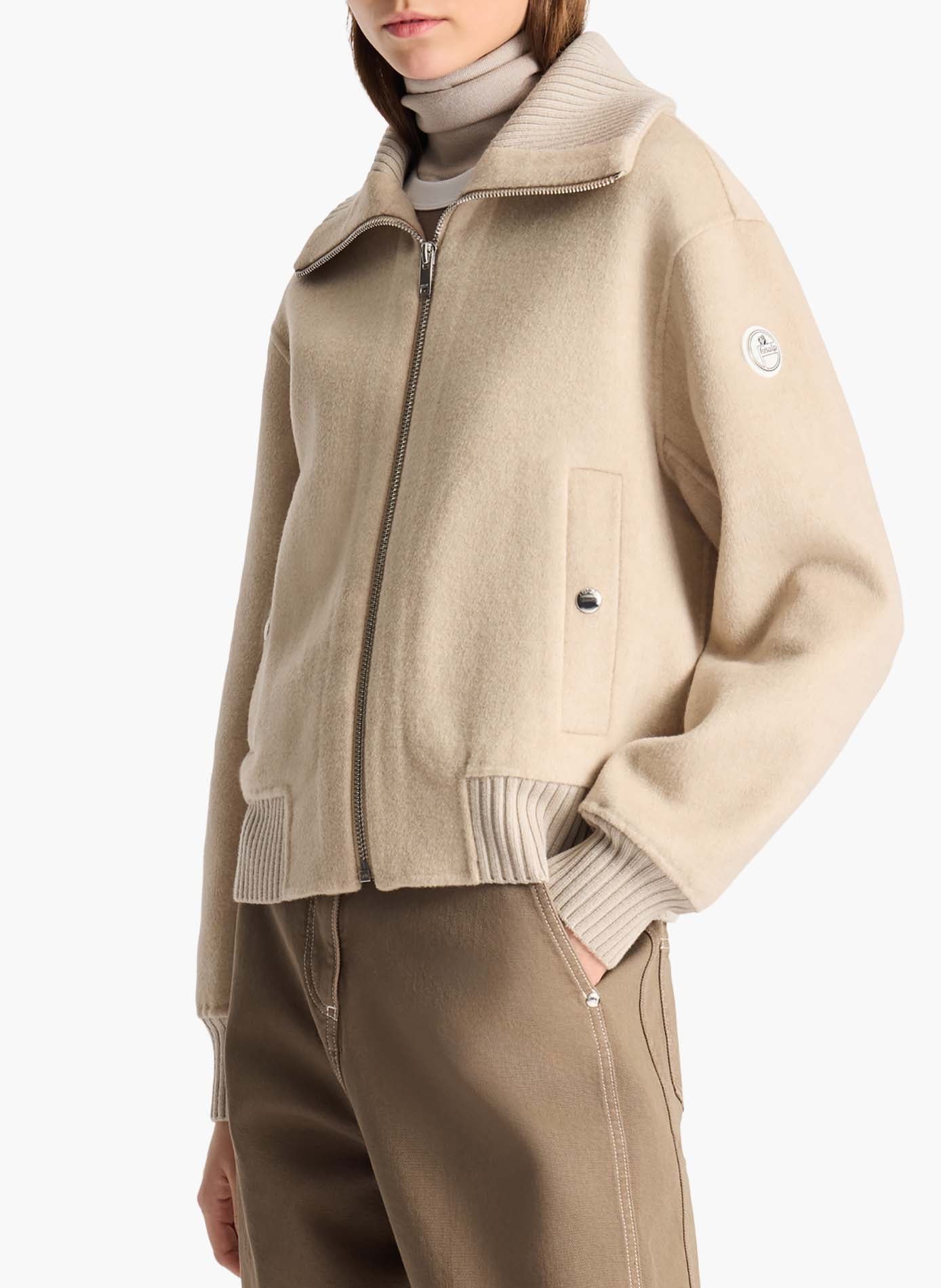 Veste thyline col chemise coupe ample FUSALP Beige