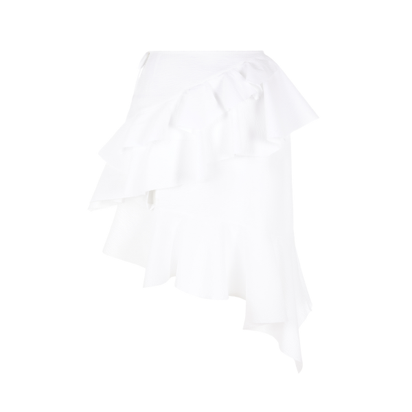 Marques' Almeida Asymmetric Cotton Skirt In White
