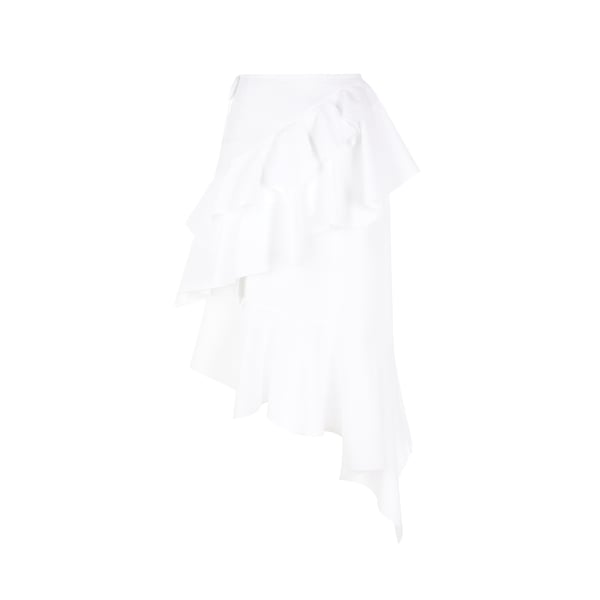Jupe asymétrique en coton